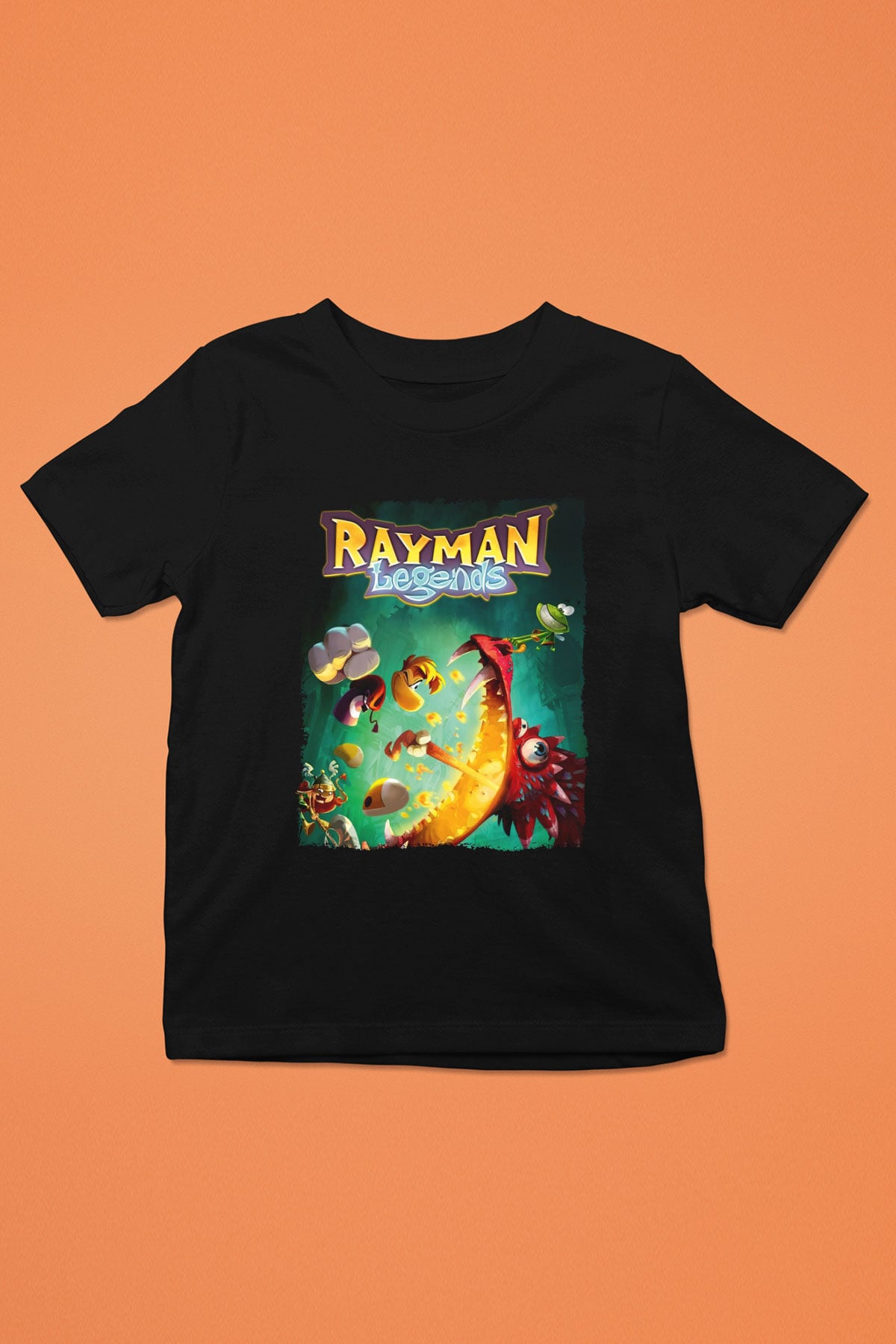 Rayman Siyah Unisex Çocuk Tişört