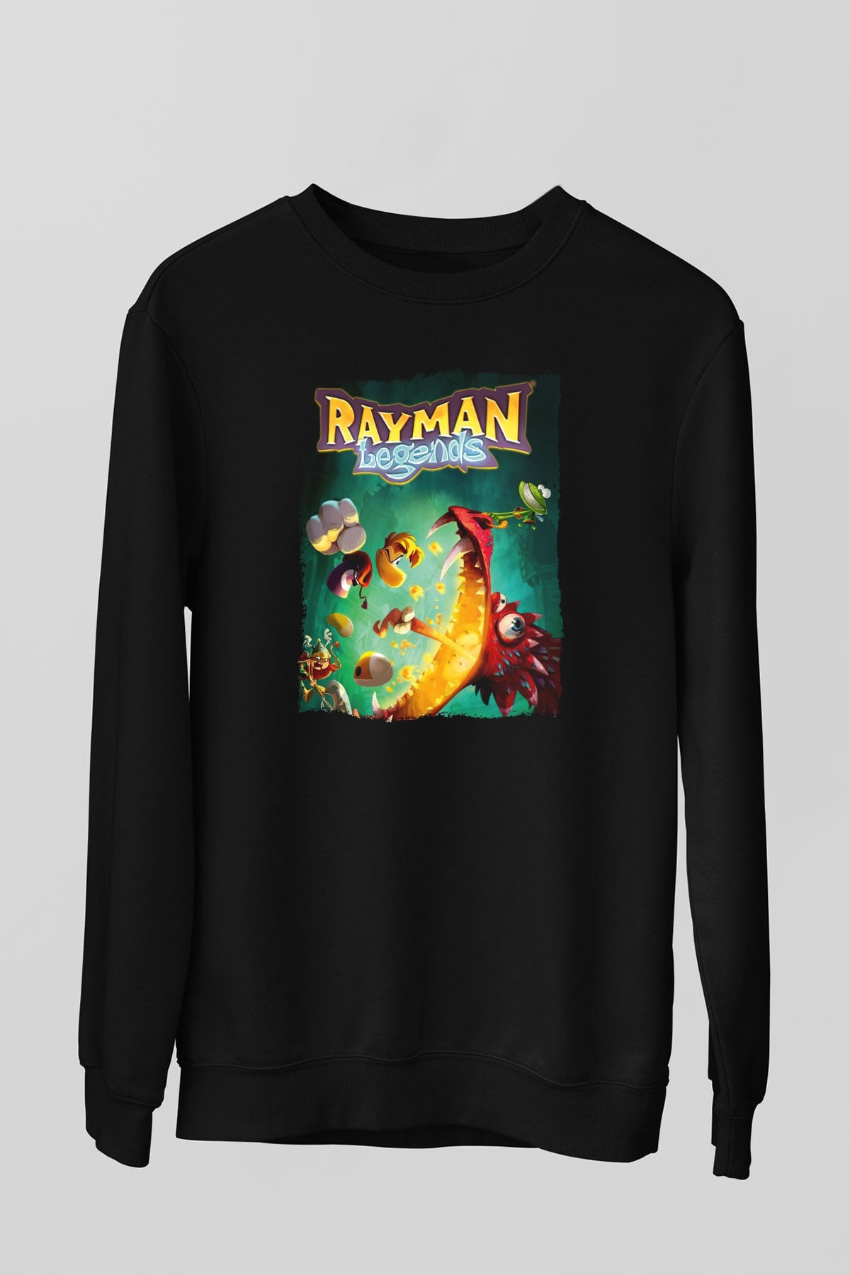 Rayman Siyah Unisex Sweatshirt