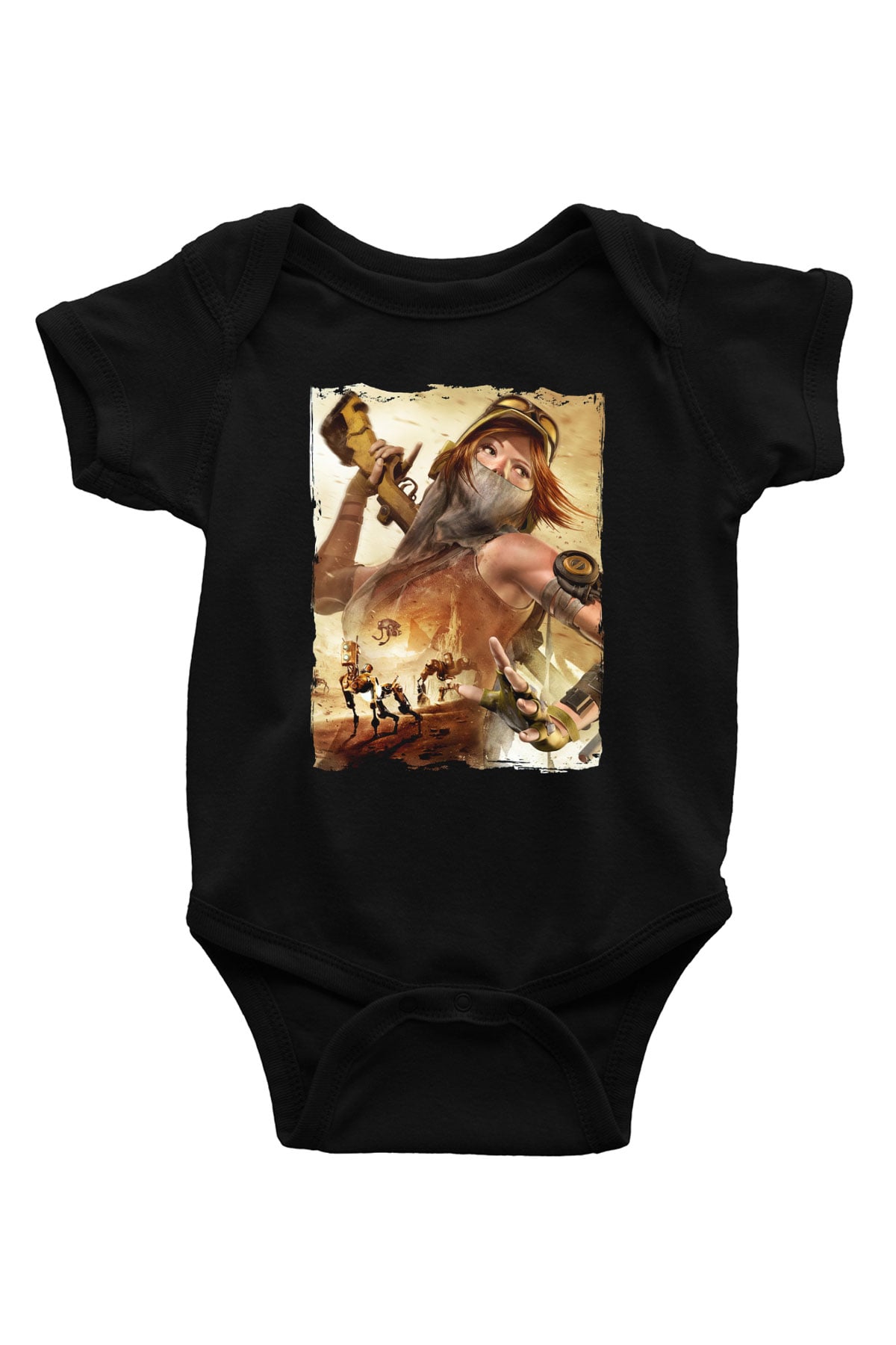 ReCore Siyah Bebek Body - Zıbın