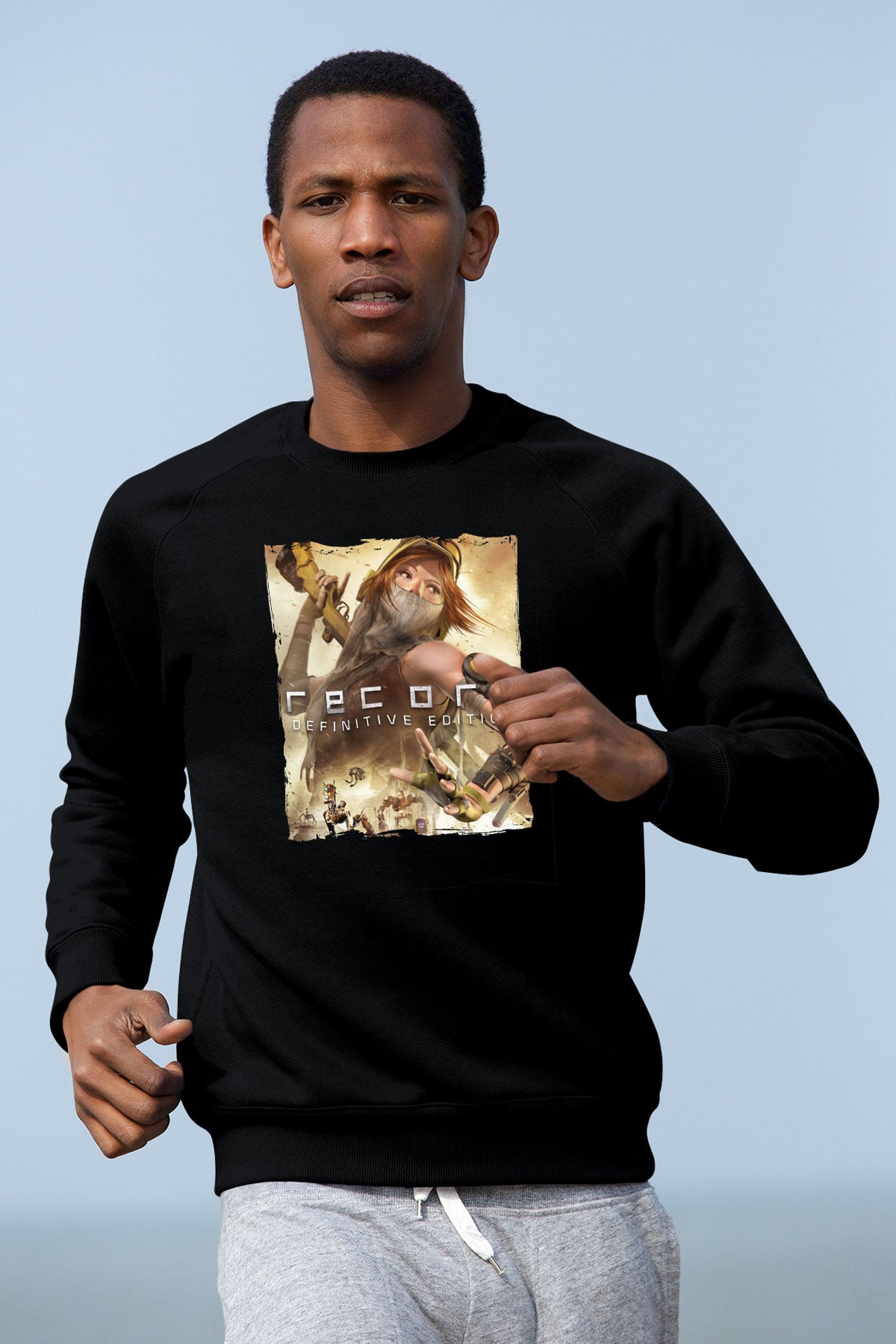 ReCore Siyah Unisex Sweatshirt