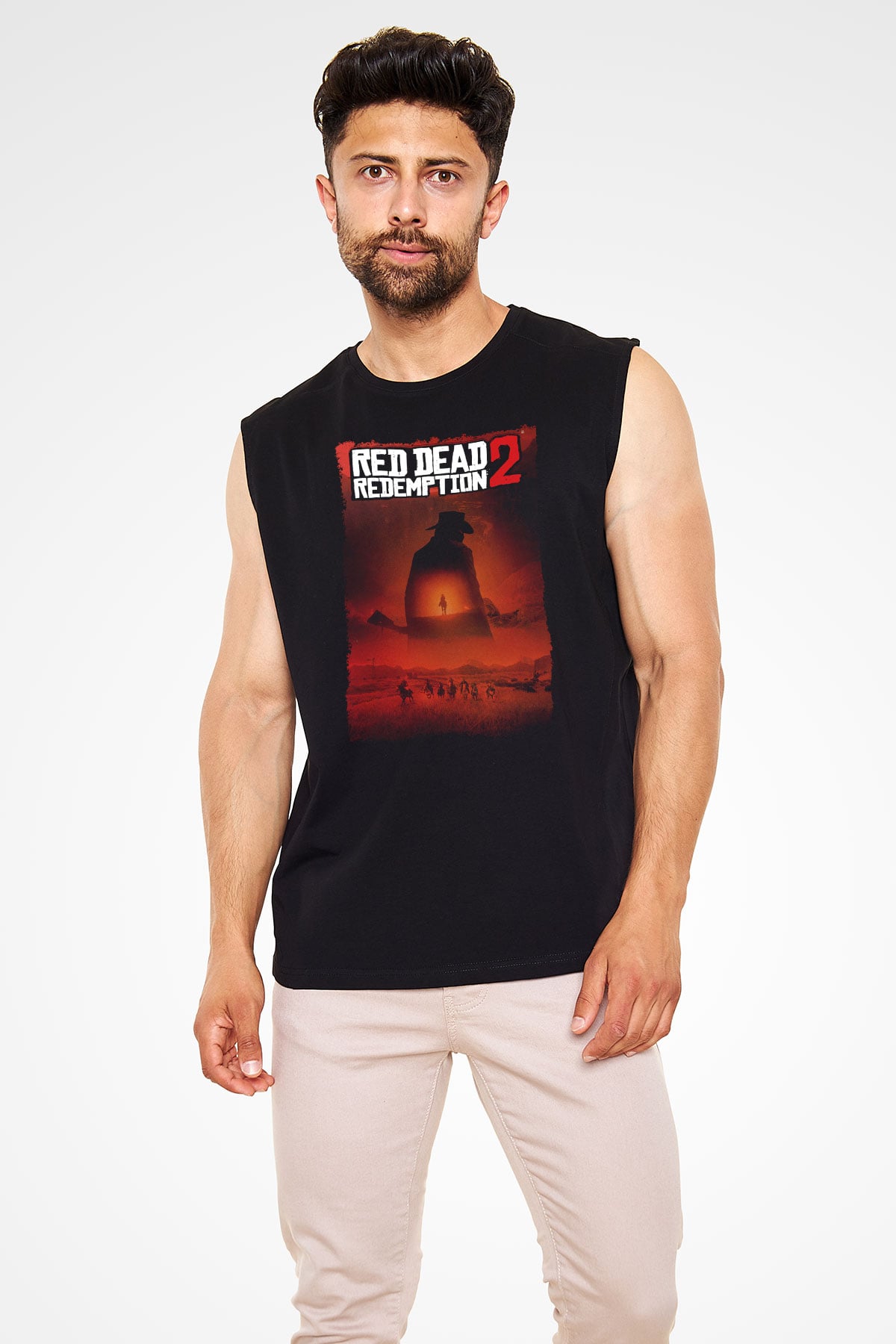 Red Dead Redemption Siyah Unisex Kolsuz Tişört