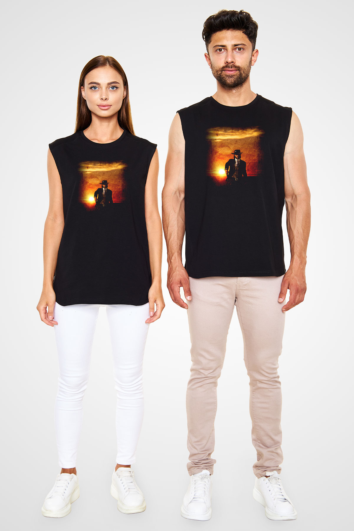 Red Dead Redemption Siyah Unisex Kolsuz Tişört