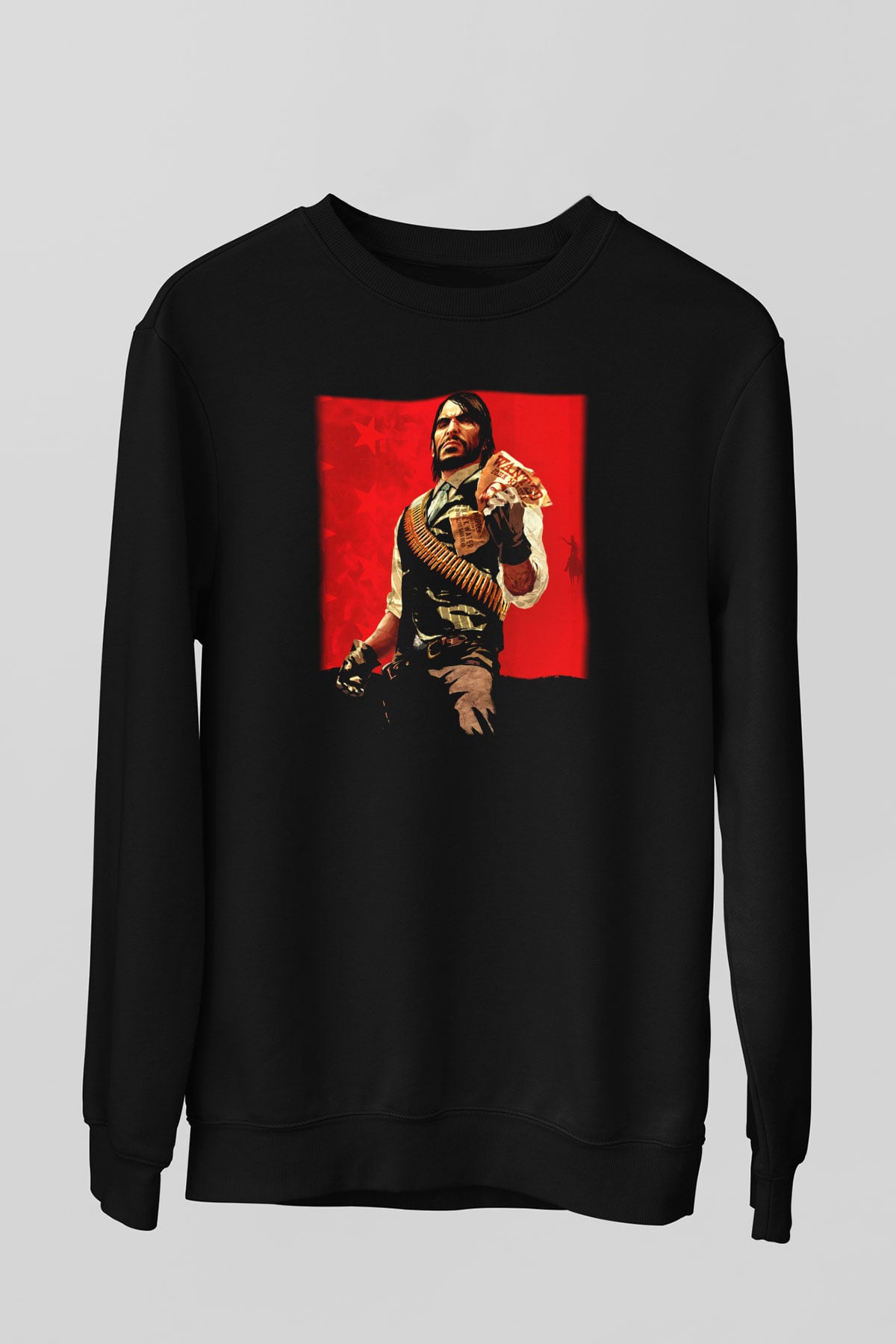 Red Dead Redemption Siyah Unisex Sweatshirt