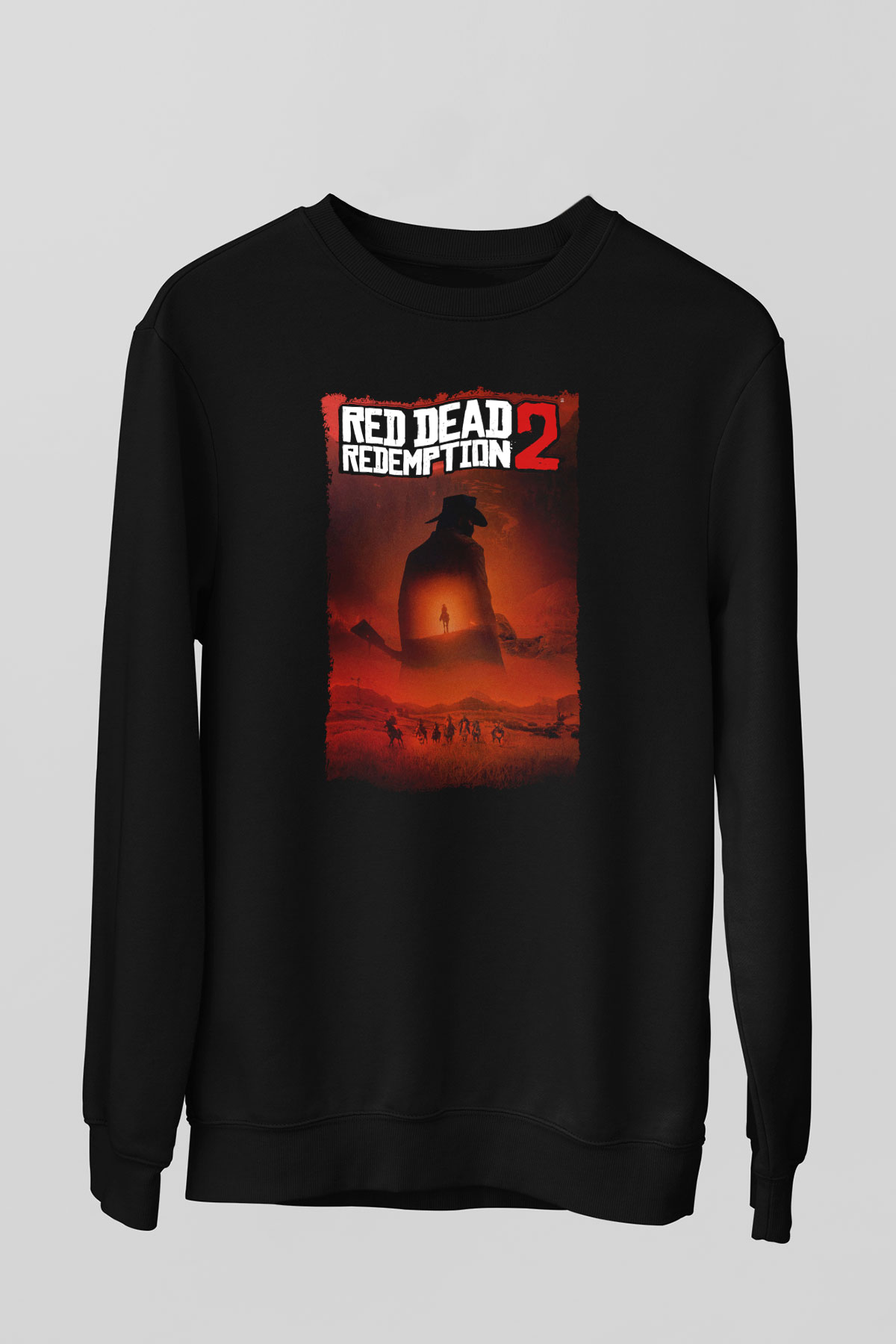 Red Dead Redemption Siyah Unisex Sweatshirt