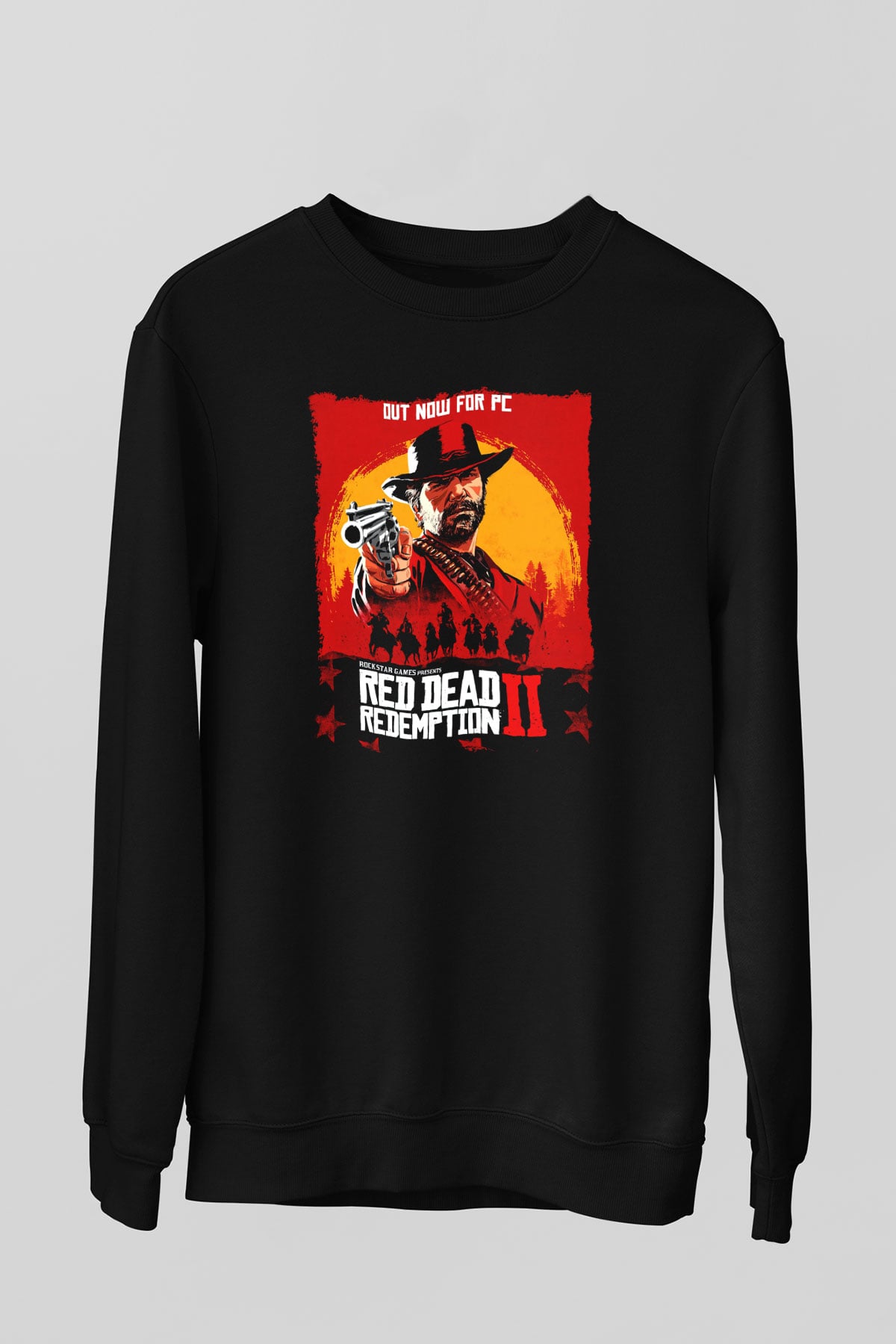 Red Dead Redemption Siyah Unisex Sweatshirt