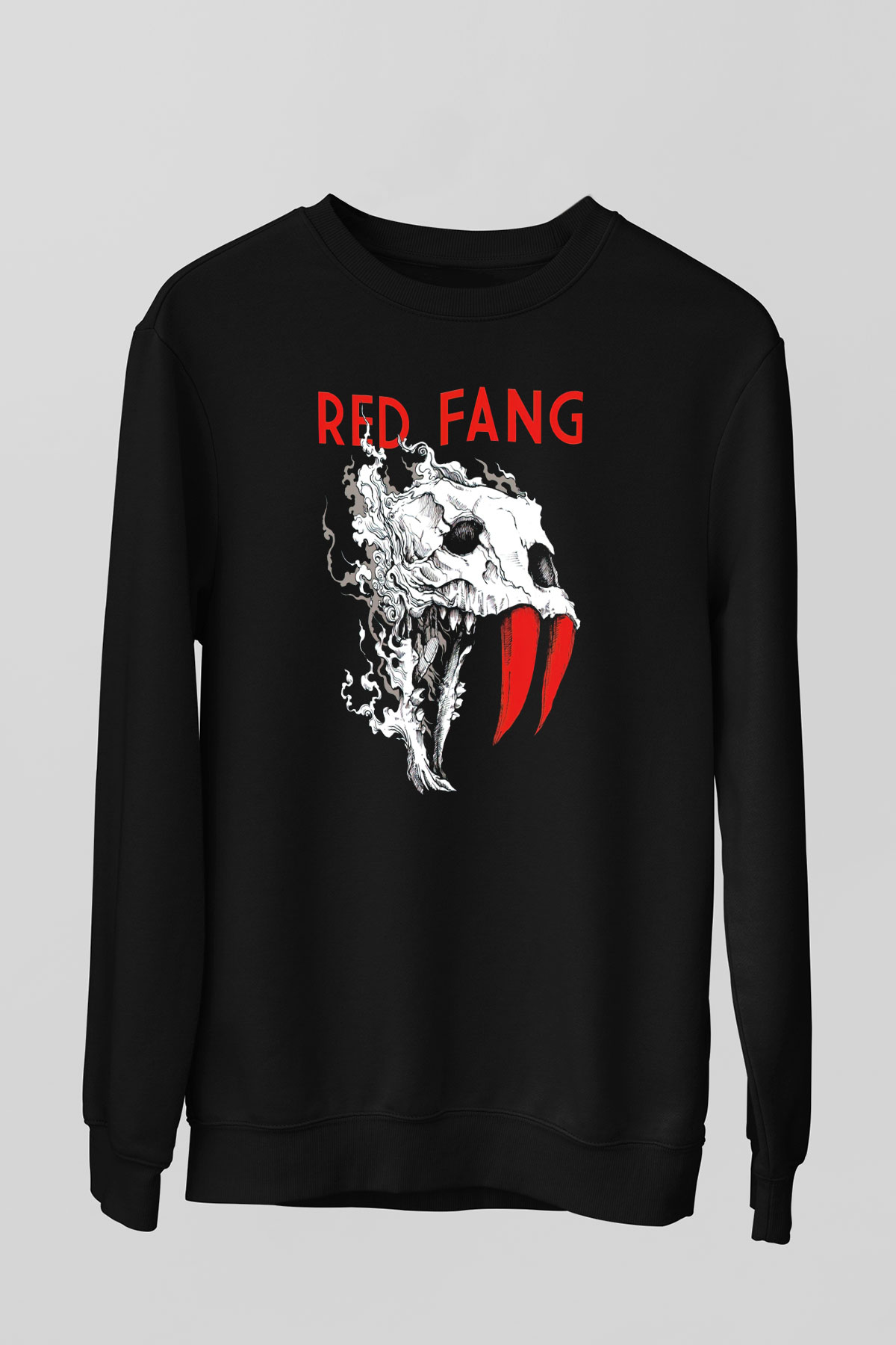 Red Fang Siyah Unisex Sweatshirt