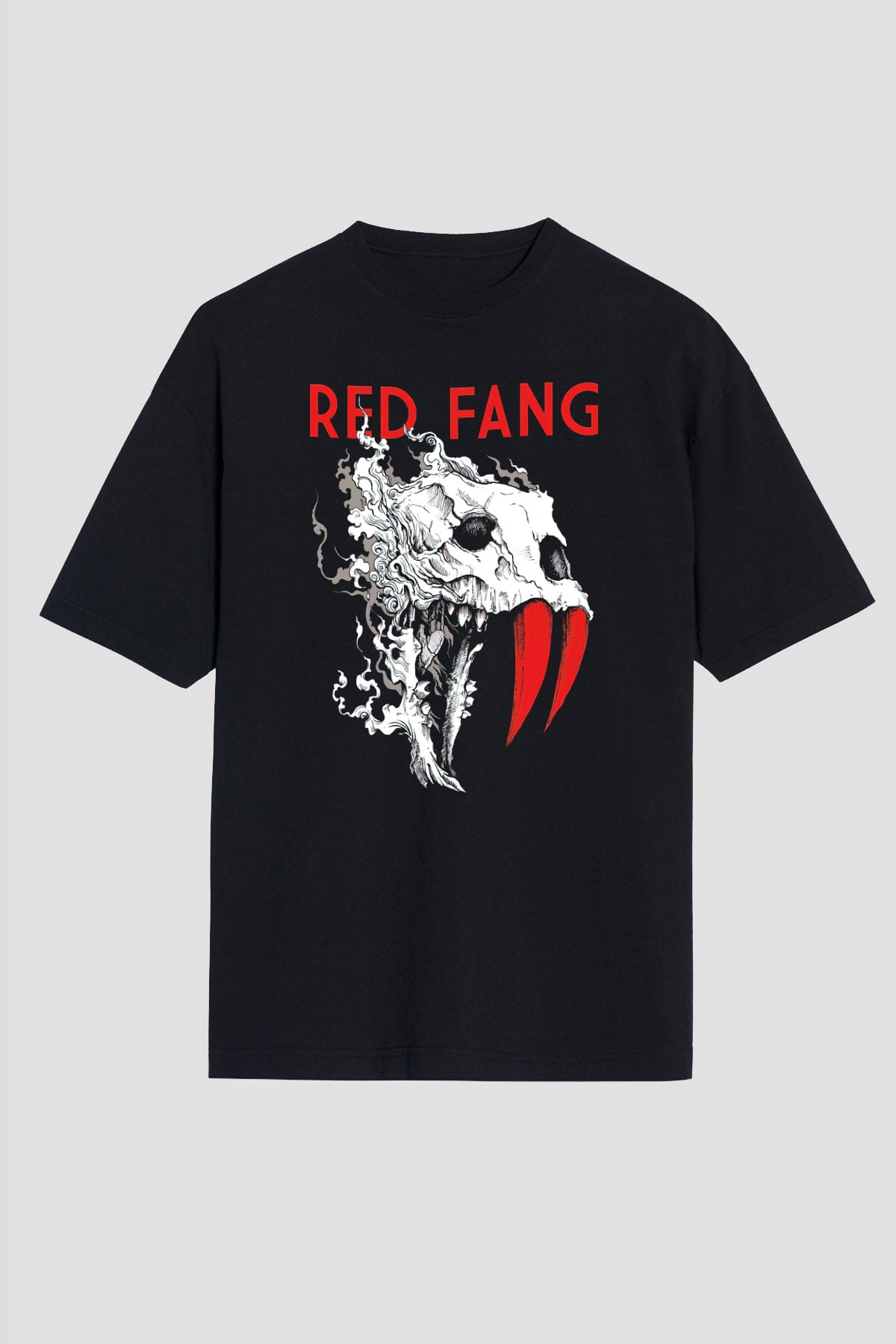 Red Fang Siyah Unisex Tişört T-Shirt - TişörtFabrikası