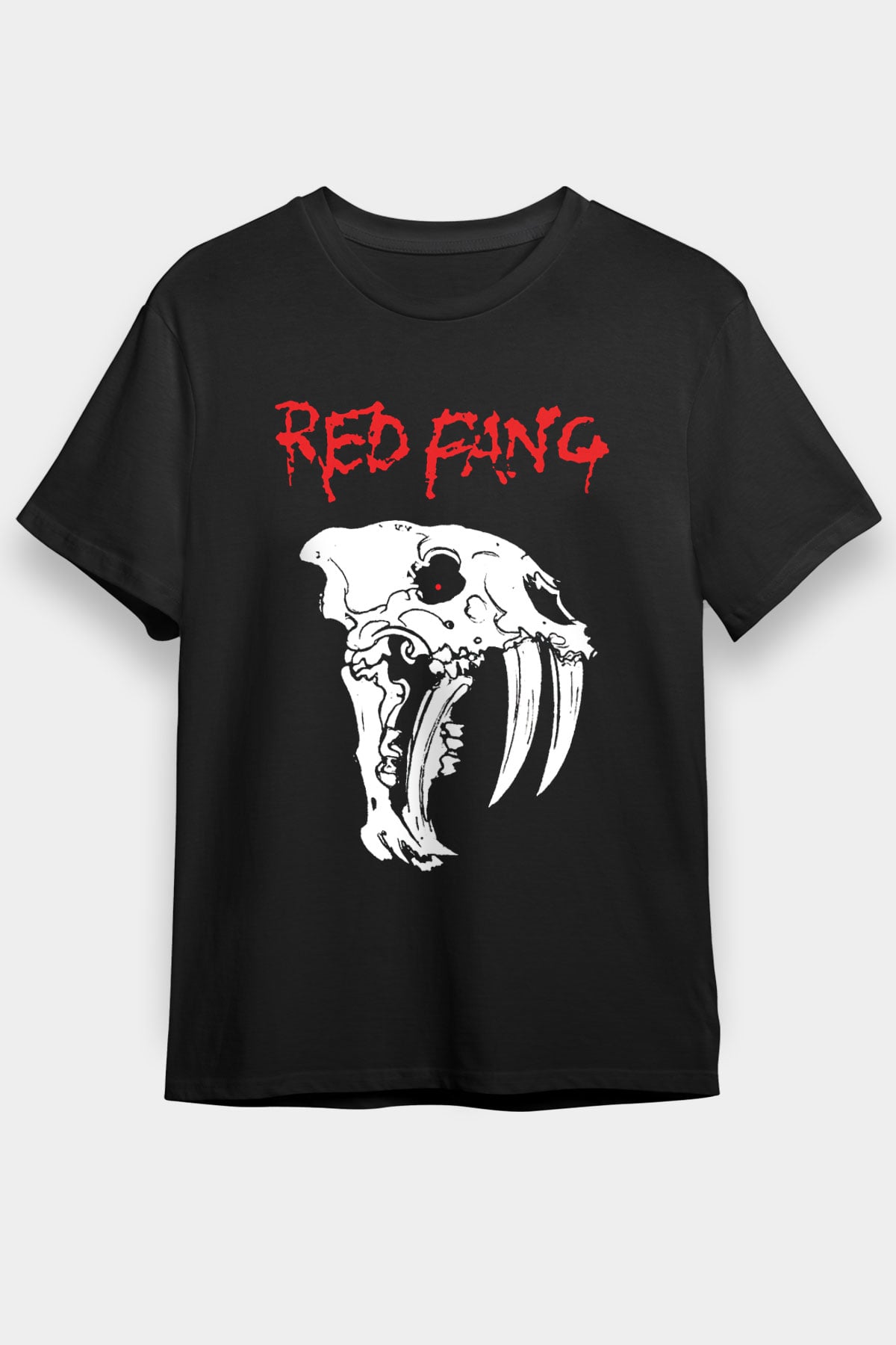 Red Fang Siyah Unisex Tişört T-Shirt - TişörtFabrikası