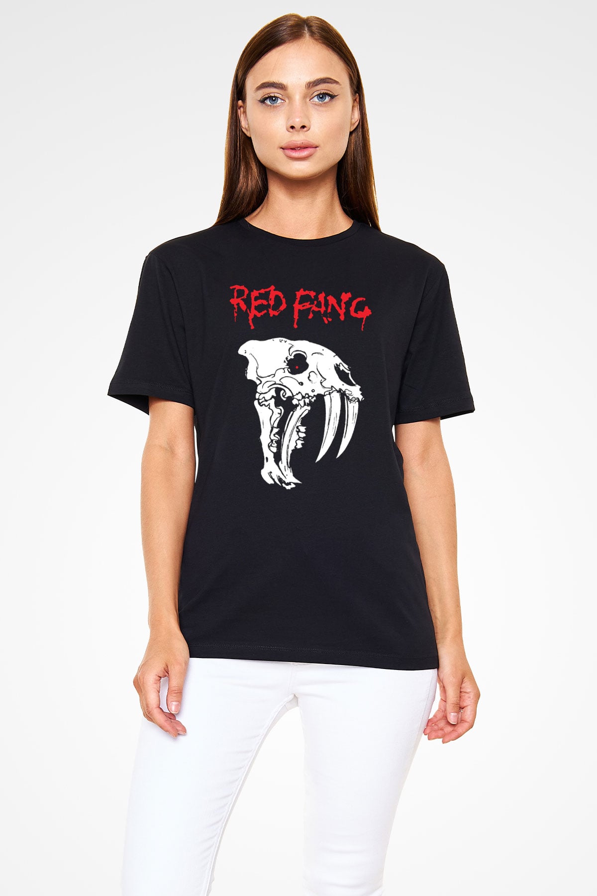 Red Fang Siyah Unisex Tişört T-Shirt - TişörtFabrikası