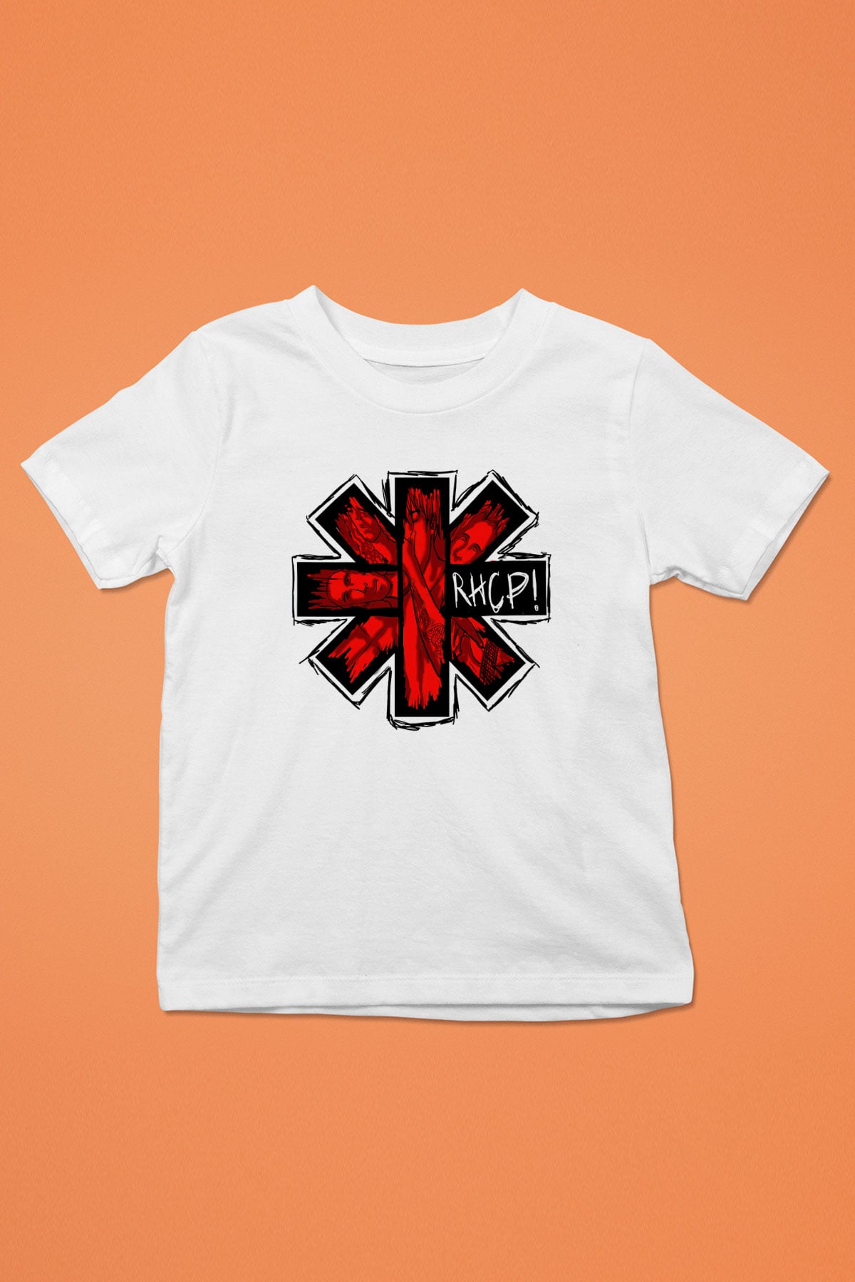 Red Hot Chili Peppers Baskılı Beyaz Unisex Çocuk Tişört