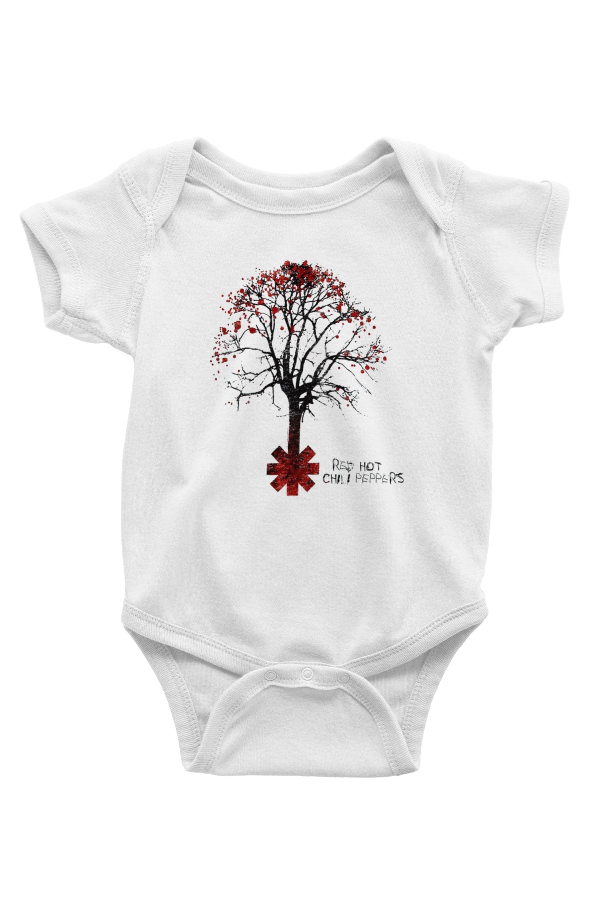 Red Hot Chili Peppers Baskılı Beyaz Unisex Bebek Body - Zıbın