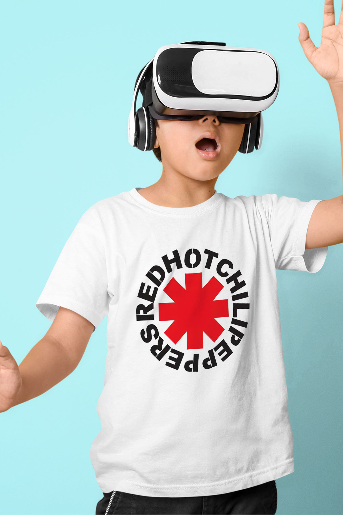 Red Hot Chili Peppers Beyaz Unisex Çocuk Tişört