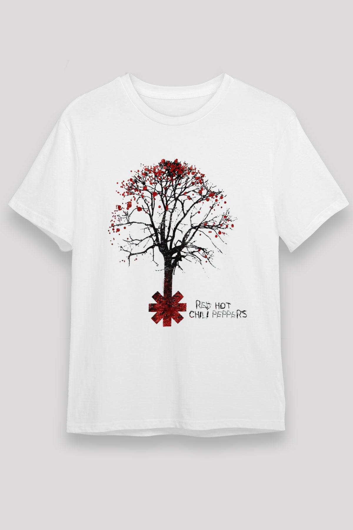 Red Hot Chili Peppers Beyaz Unisex Tişört T-Shirt - TişörtFabrikası