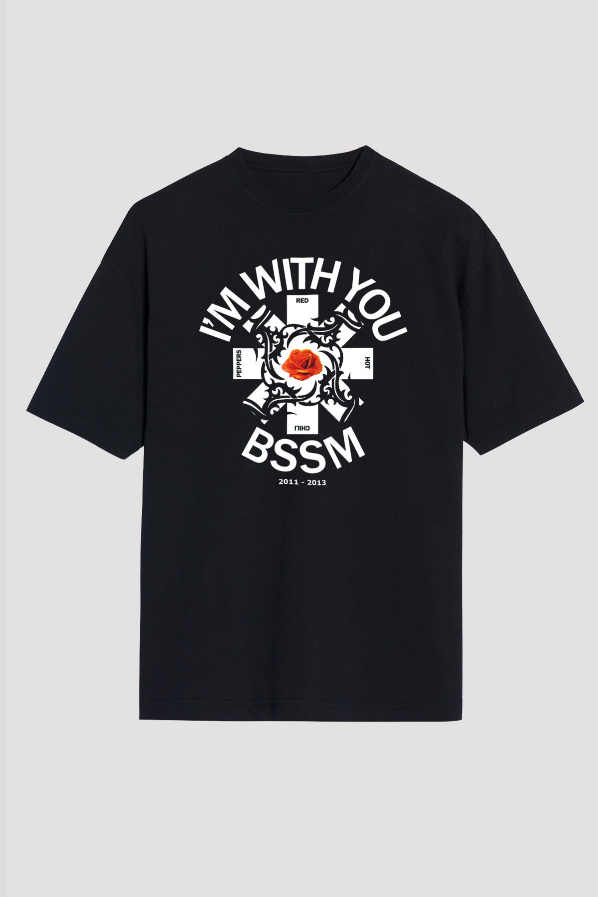 Red Hot Chili Peppers Siyah Unisex Oversize Tişört T-Shirt