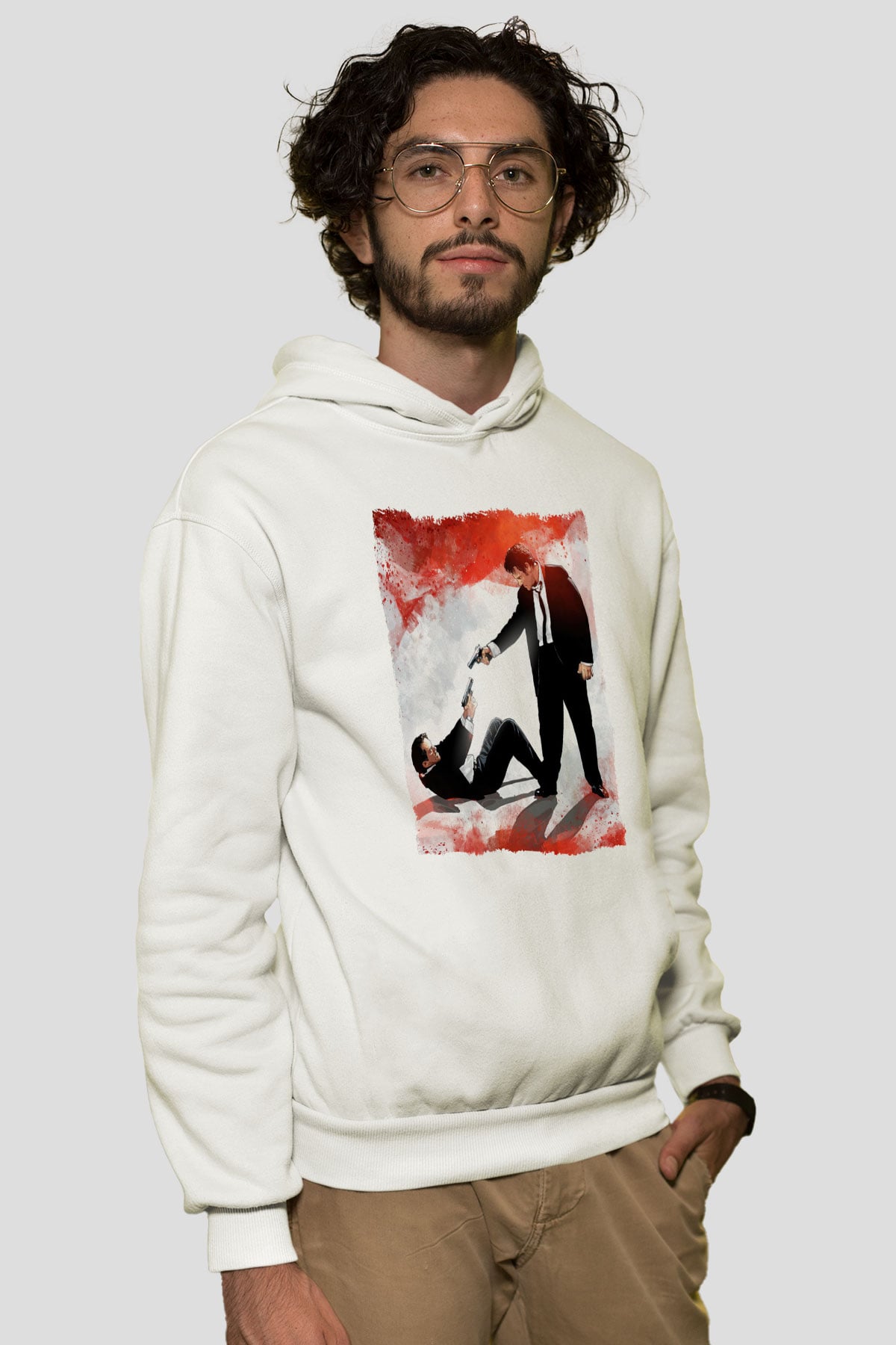 Reservoir Dogs Beyaz Unisex Hoodie