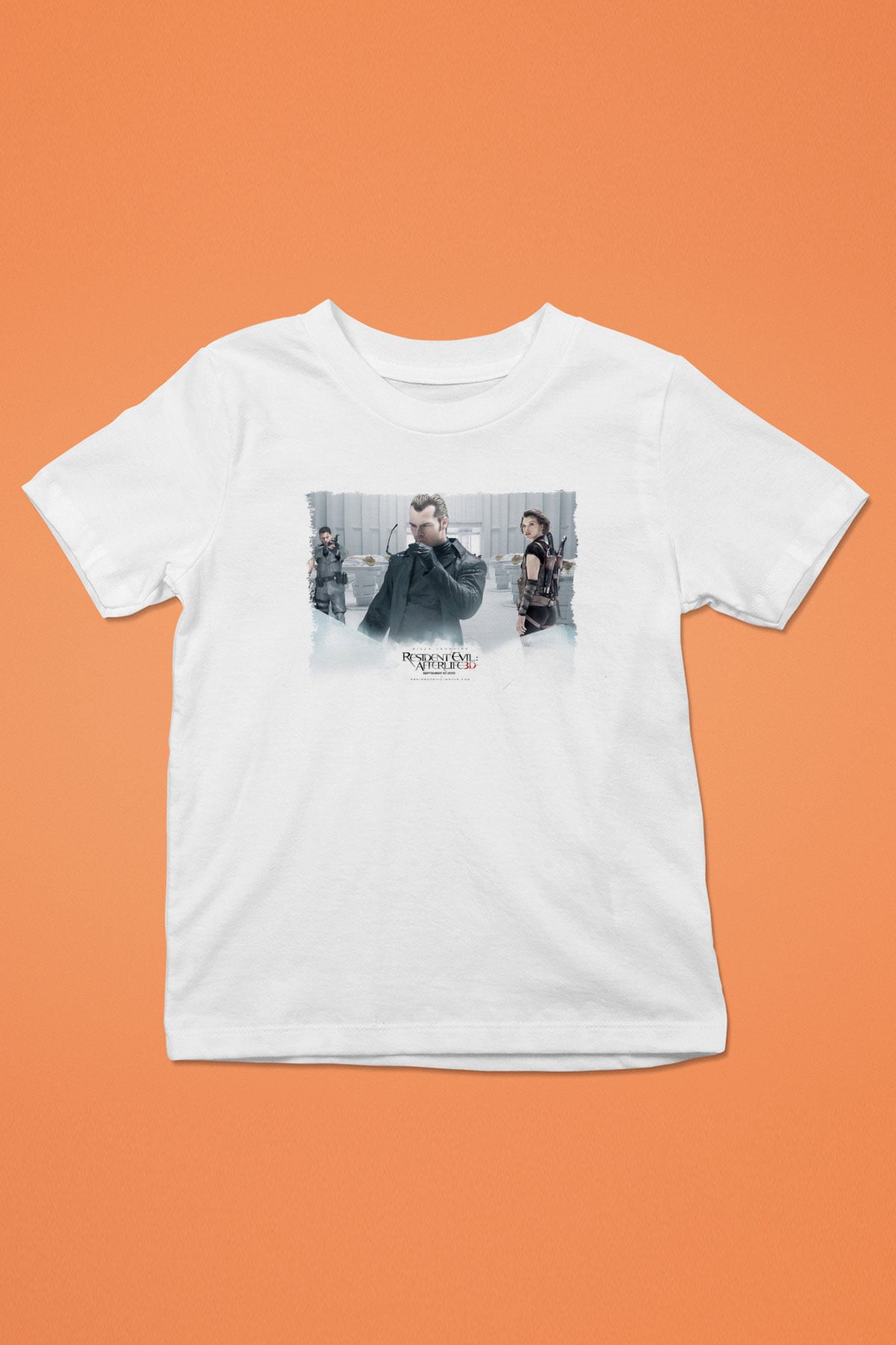 Resident Evil Beyaz Unisex Çocuk Tişört