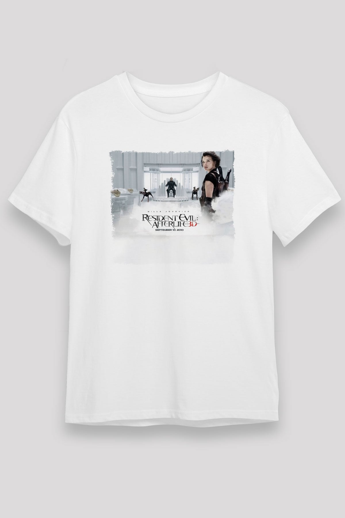 Resident Evil Beyaz Unisex Tişört T-Shirt