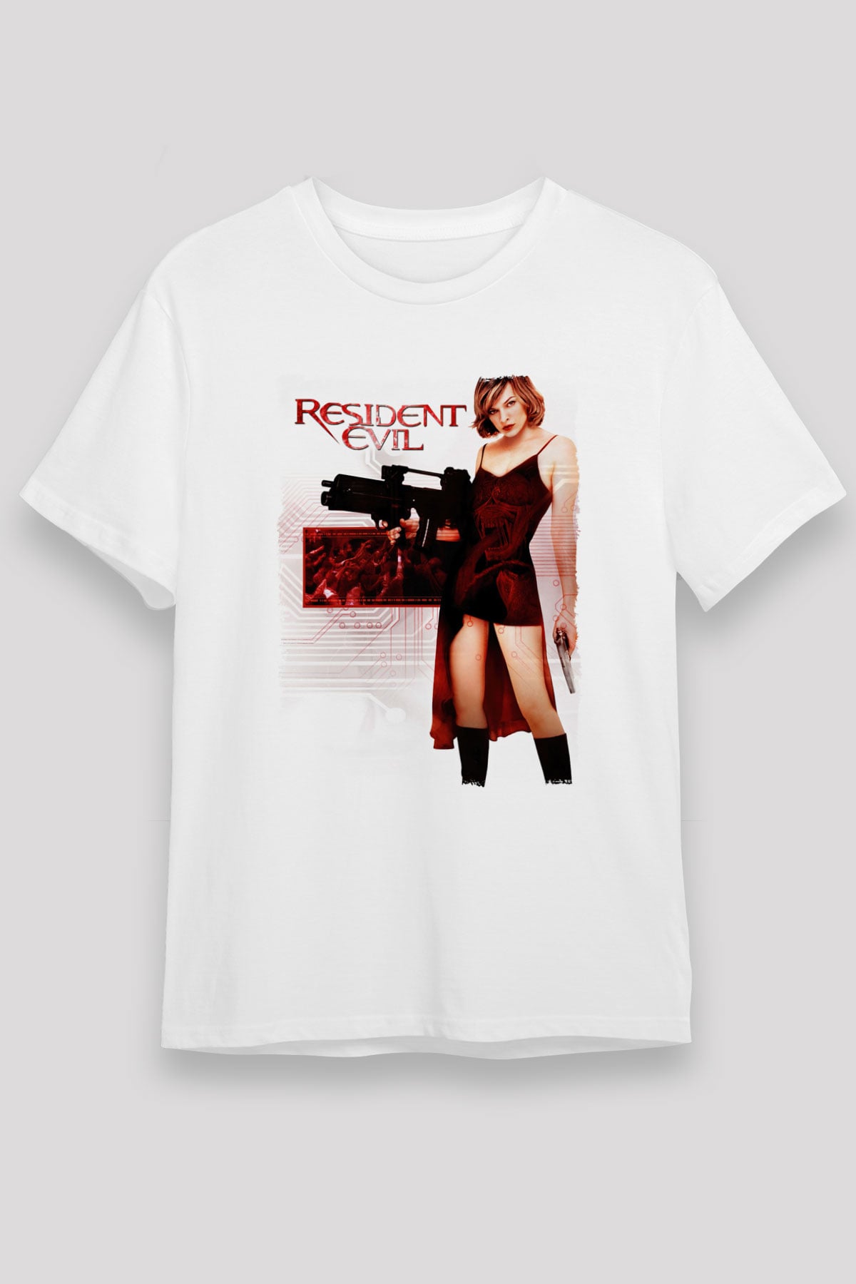 Resident Evil Beyaz Unisex Tişört T-Shirt