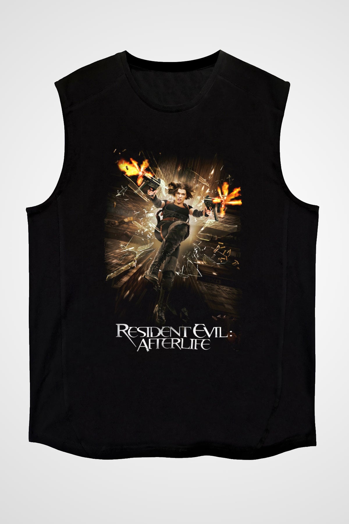 Resident Evil Siyah Unisex Kolsuz Tişört