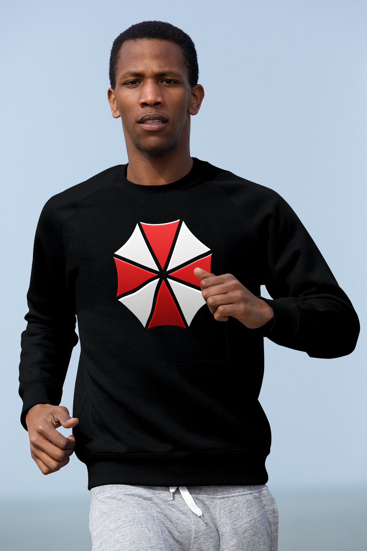 Resident Evil Siyah Unisex Sweatshirt