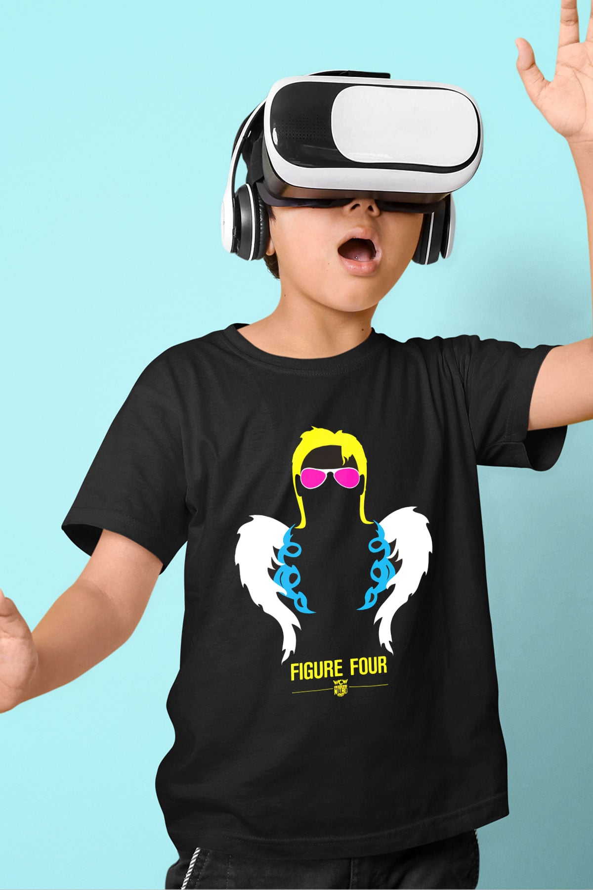 Ric Flair Baskılı Siyah Unisex Çocuk Tişört