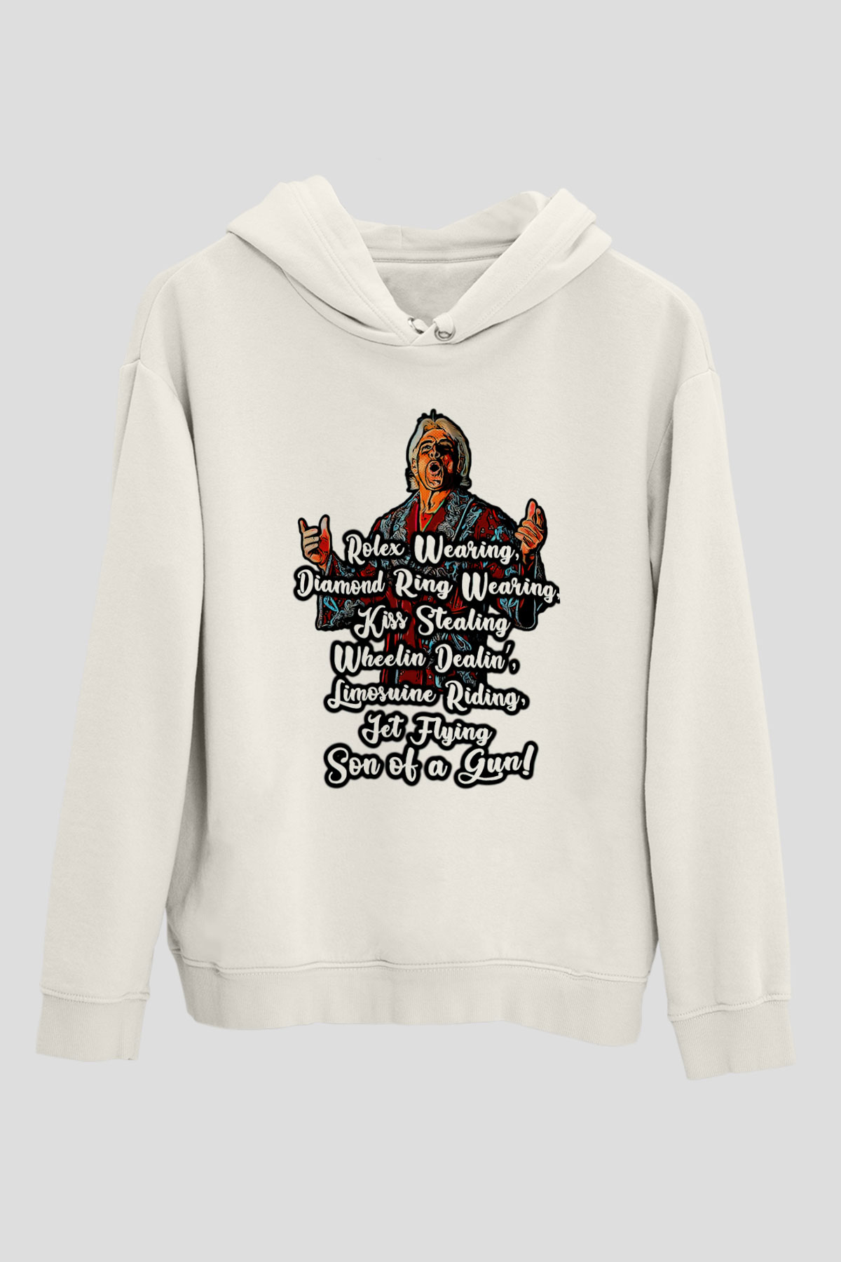 Ric Flair Beyaz Unisex Hoodie