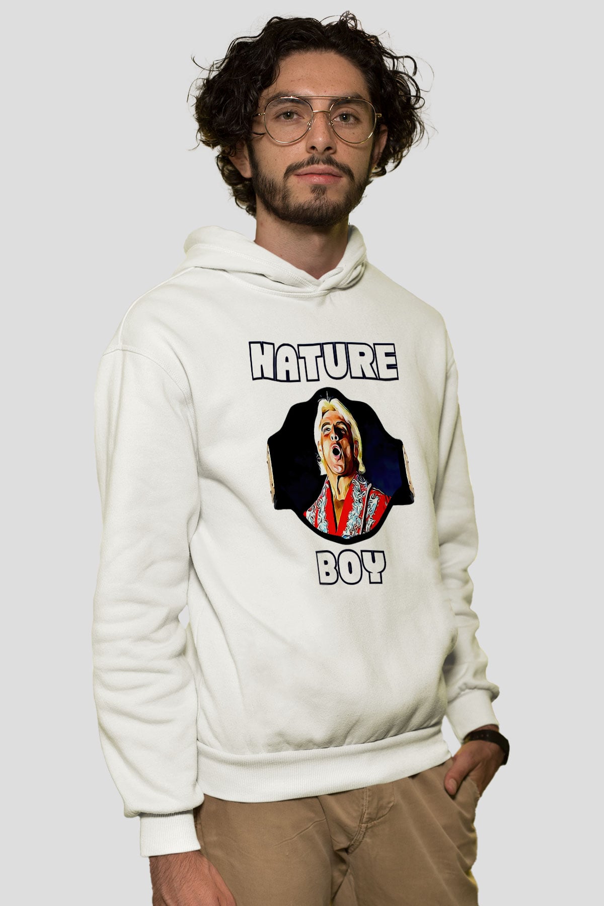 Ric Flair Beyaz Unisex Hoodie