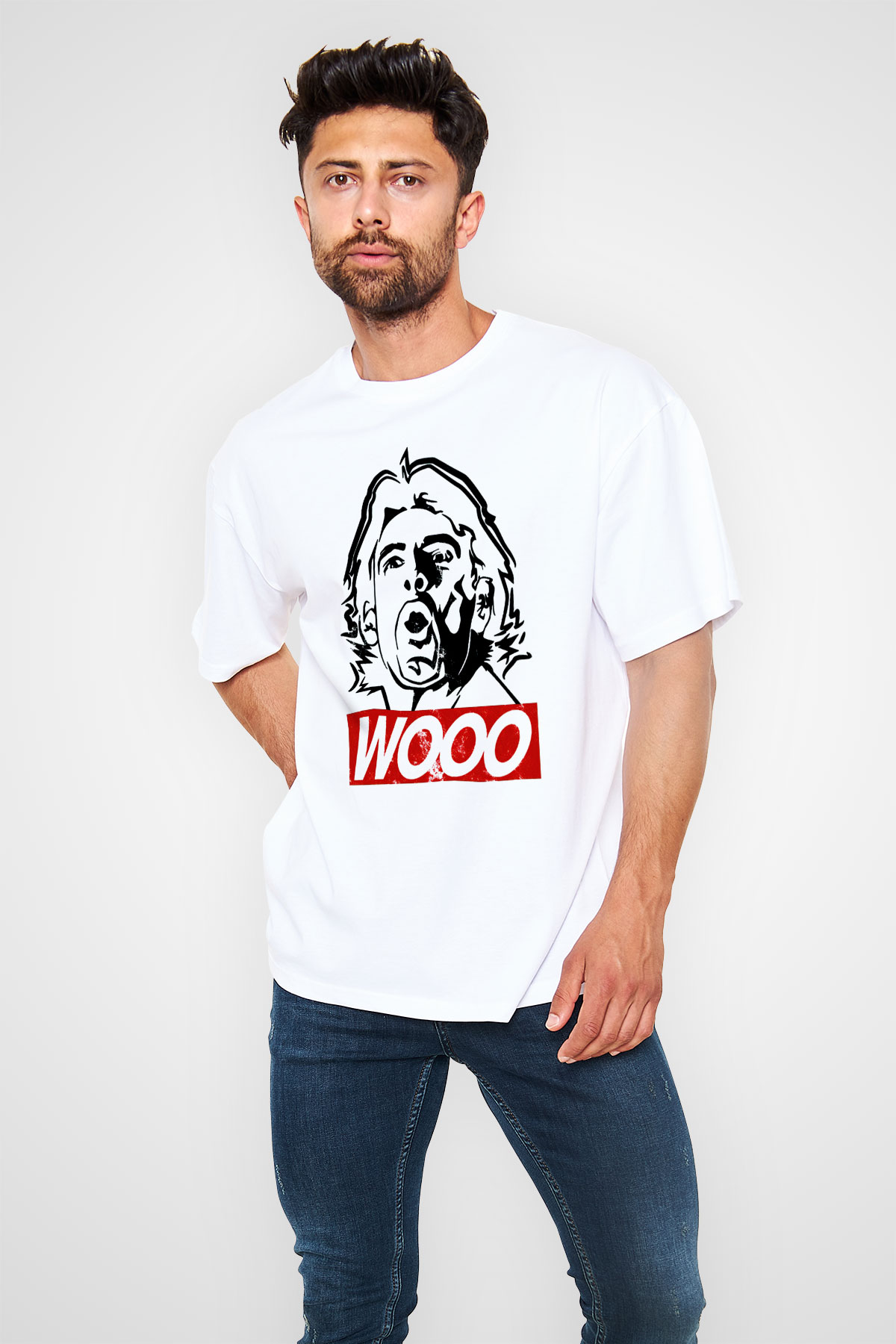 Ric Flair Beyaz Unisex Tişört