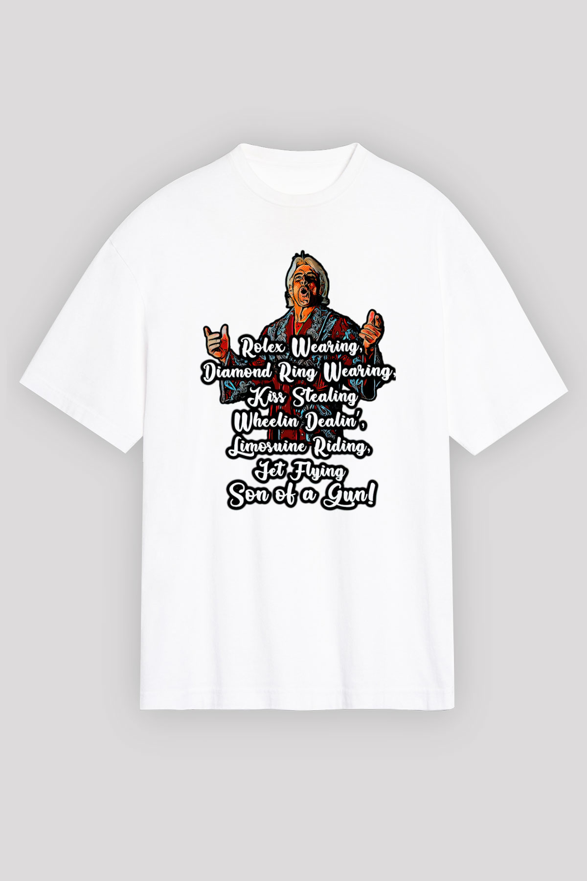 Ric Flair Beyaz Unisex Tişört