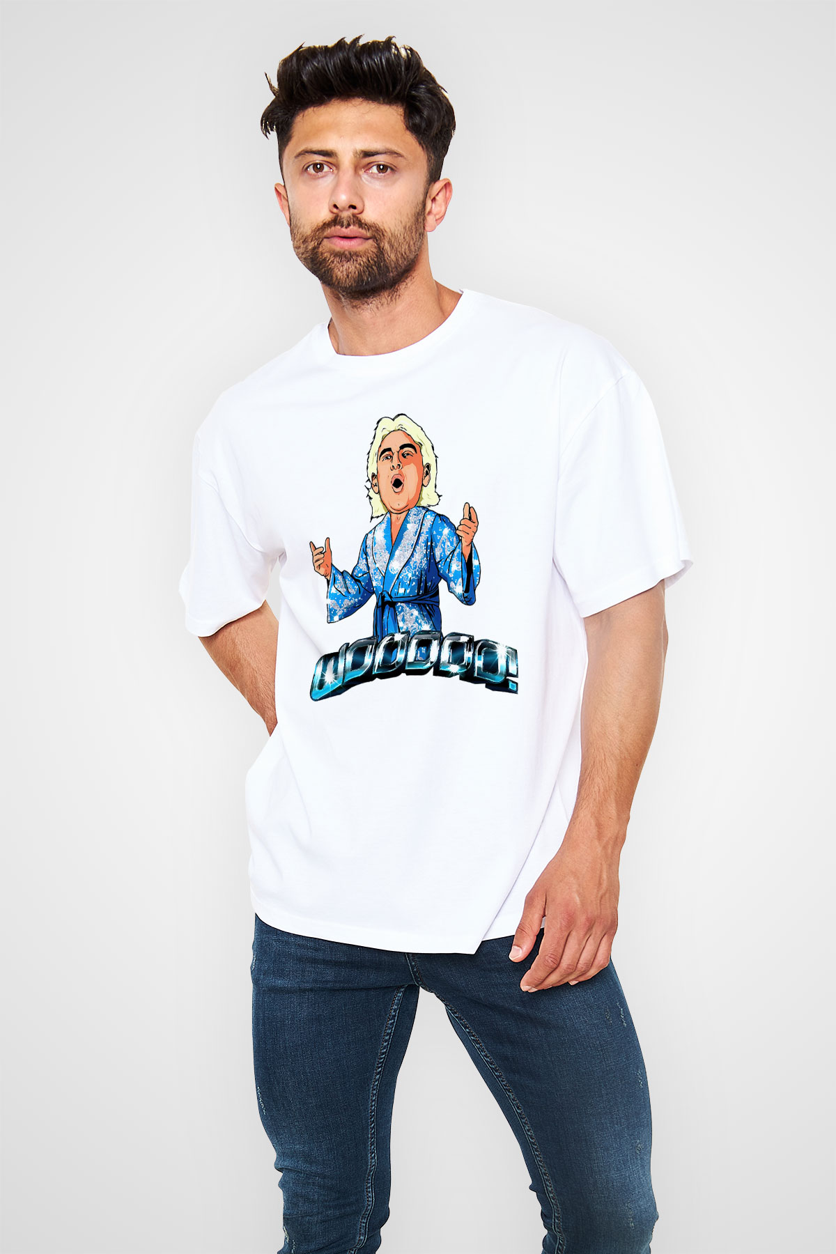 Ric Flair Beyaz Unisex Tişört