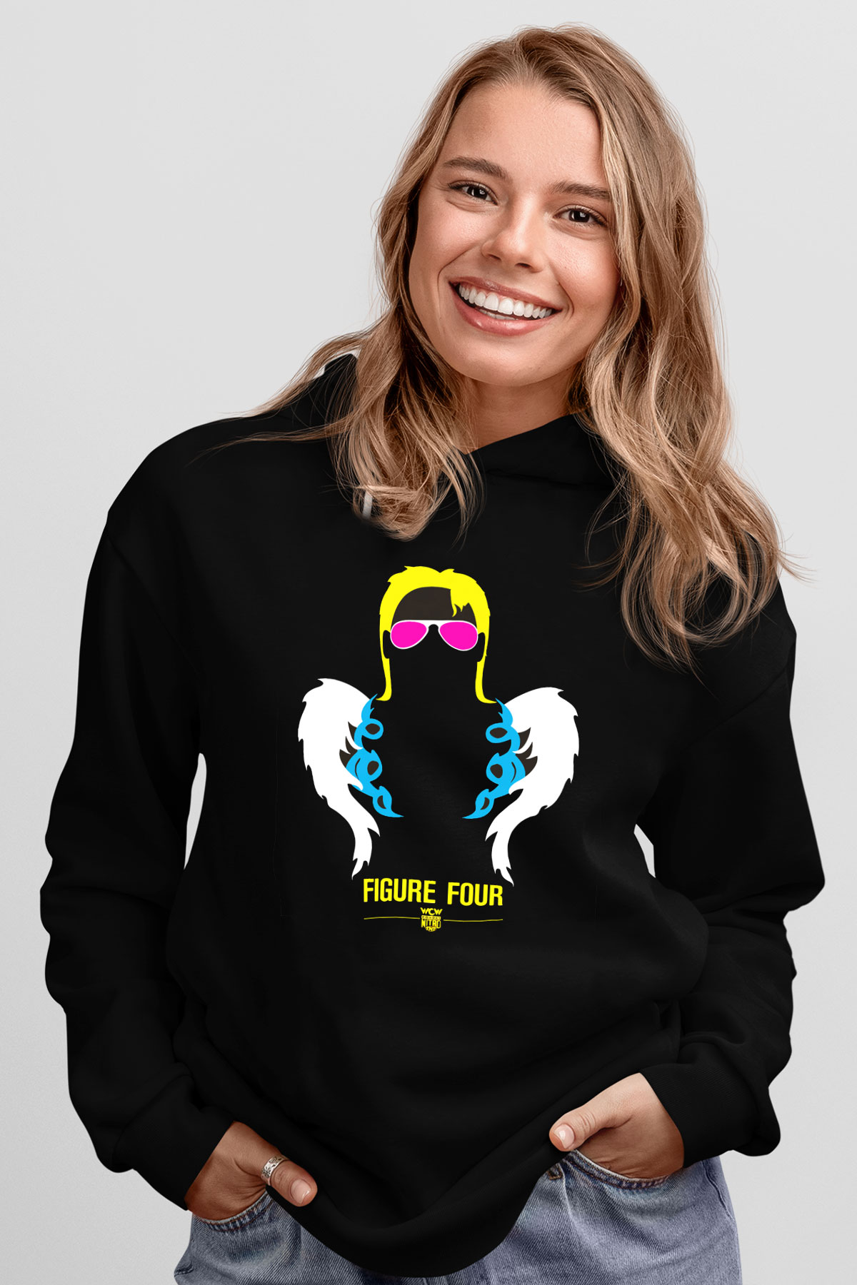 Ric Flair Siyah Unisex Kapüşonlu Sweatshirt
