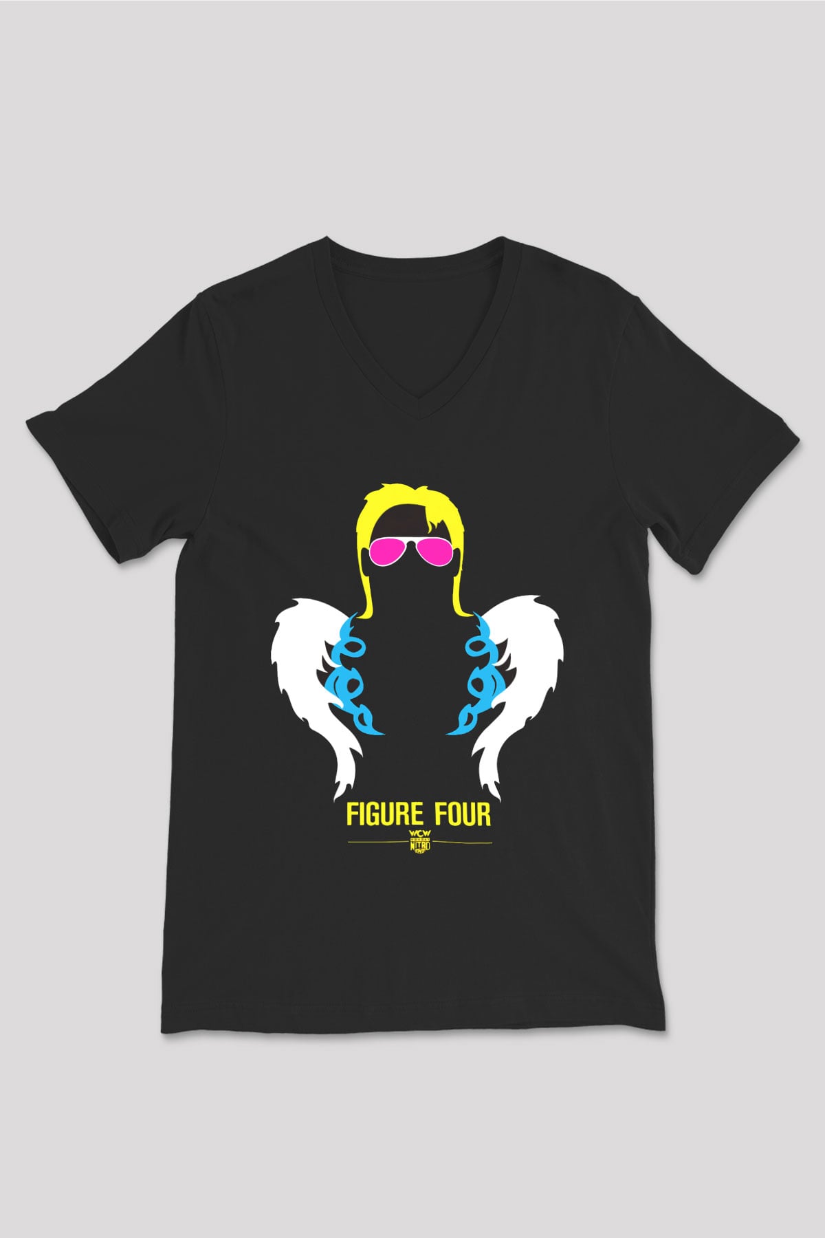 Ric Flair Siyah Unisex V Yaka Tişört