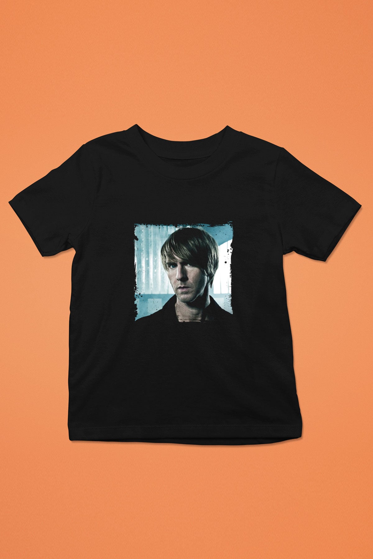 Richie Hawtin Baskılı Unisex Siyah Çocuk Tişört