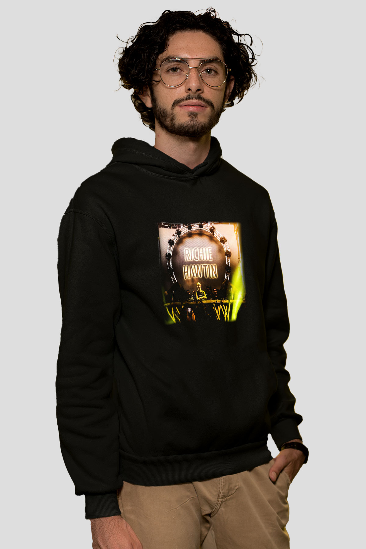 Richie Hawtin Siyah Unisex Hoodie