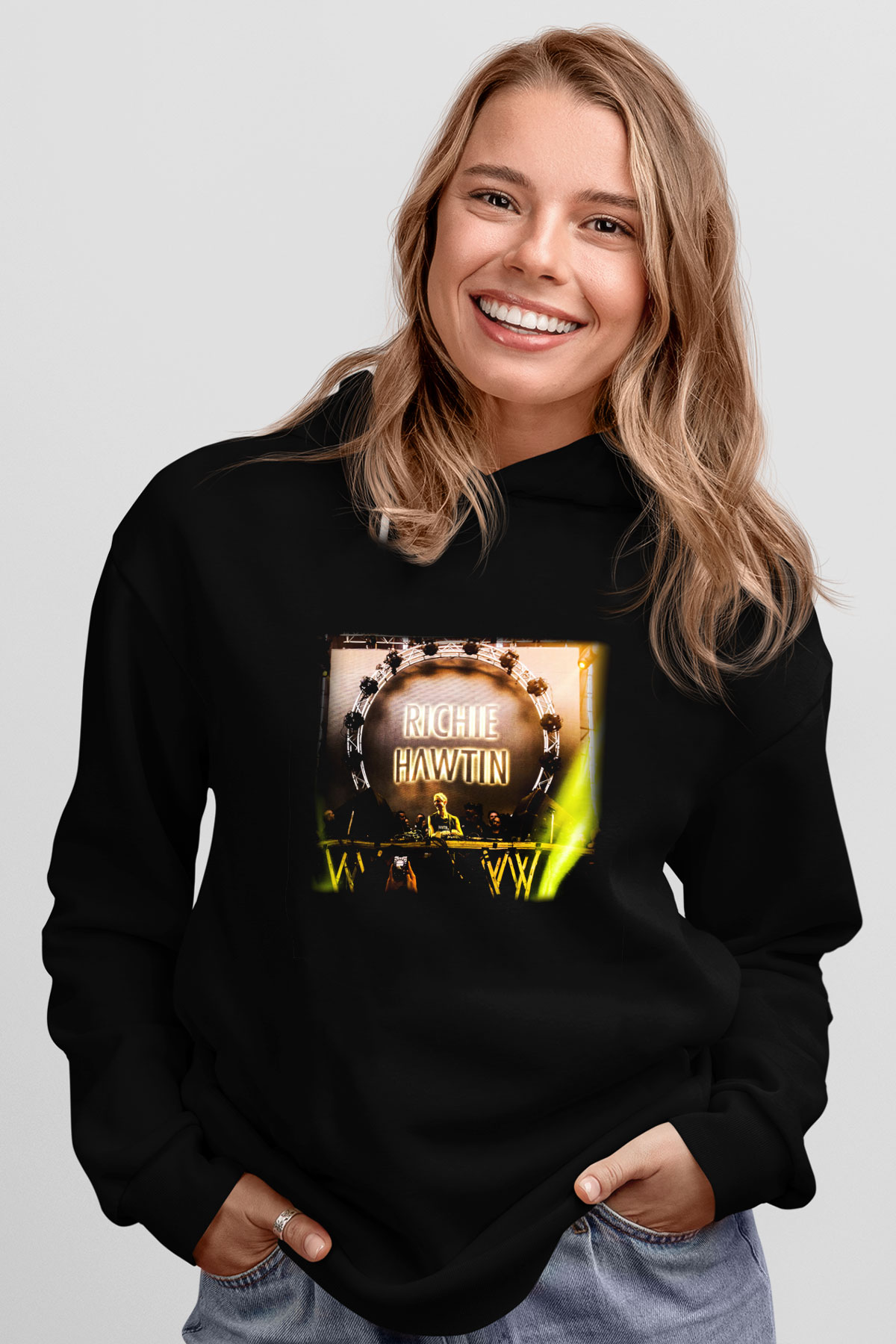 Richie Hawtin Siyah Unisex Hoodie