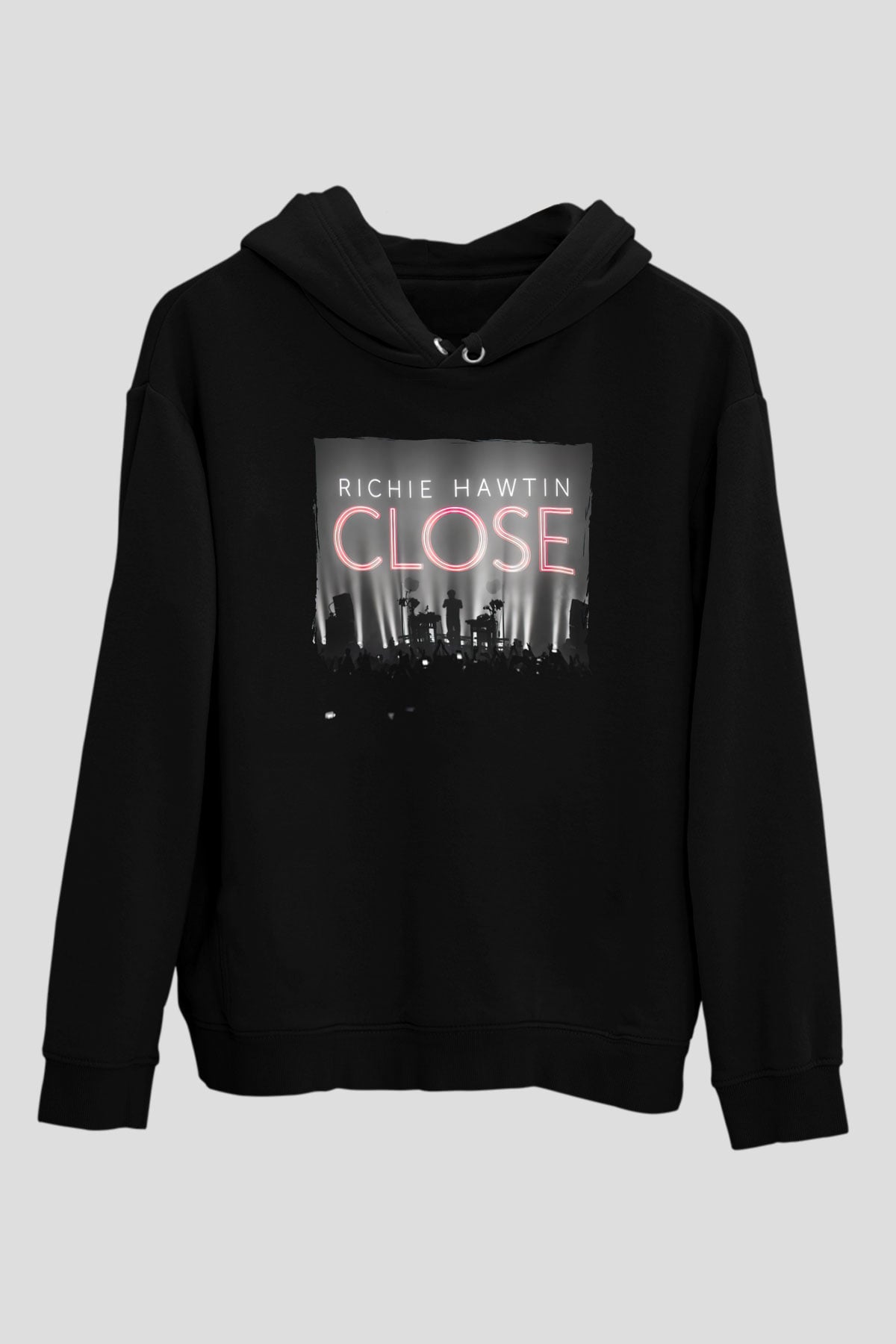 Richie Hawtin Siyah Unisex Kapüşonlu Sweatshirt