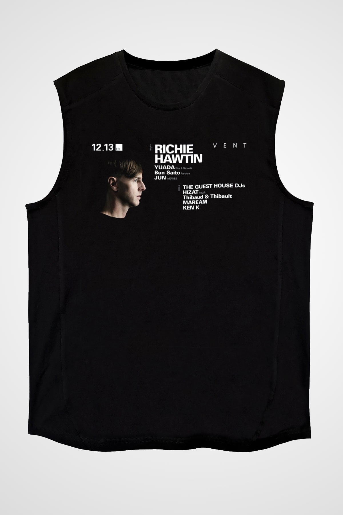 Richie Hawtin Siyah Unisex Kolsuz Tişört