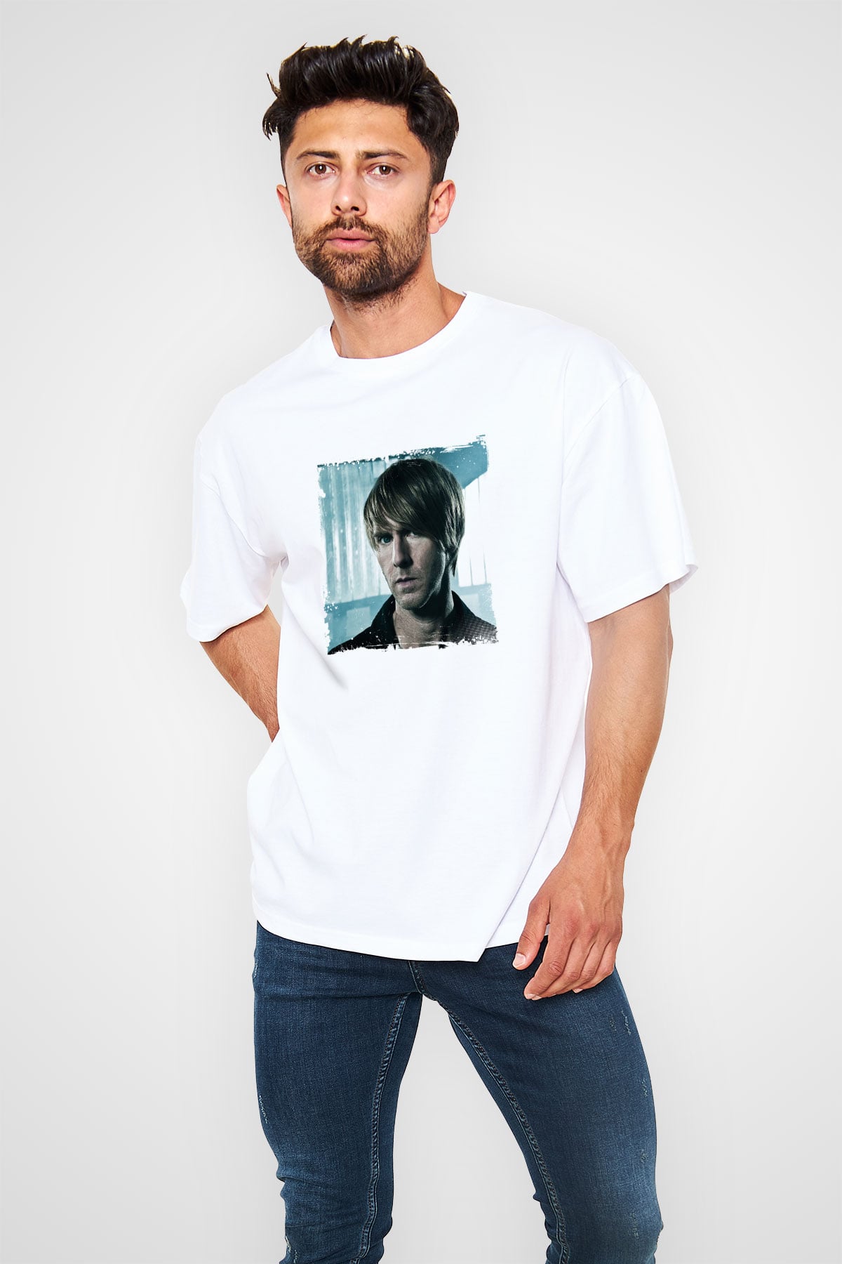 Richie HawtinBaskılı Beyaz Tişört