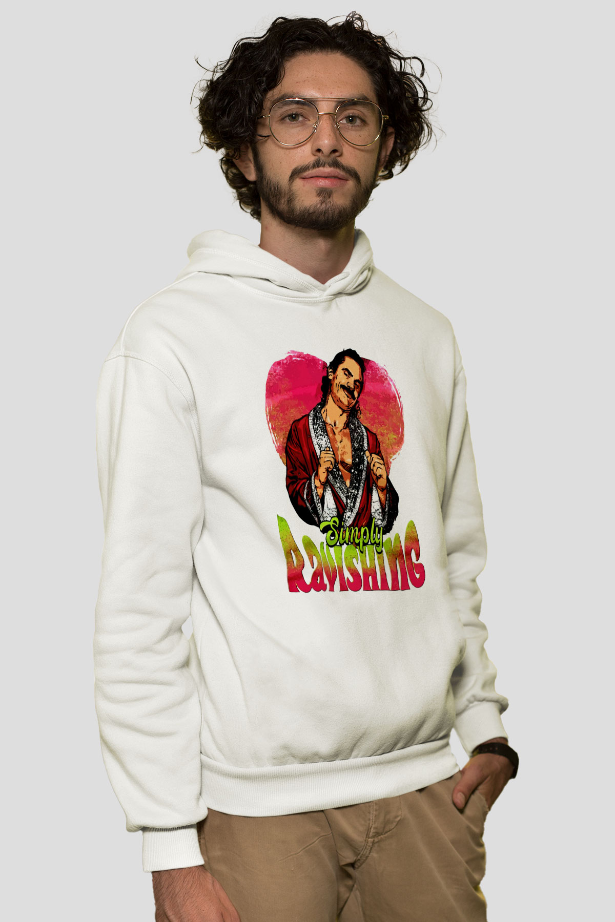 Rick Rude Beyaz Unisex Hoodie