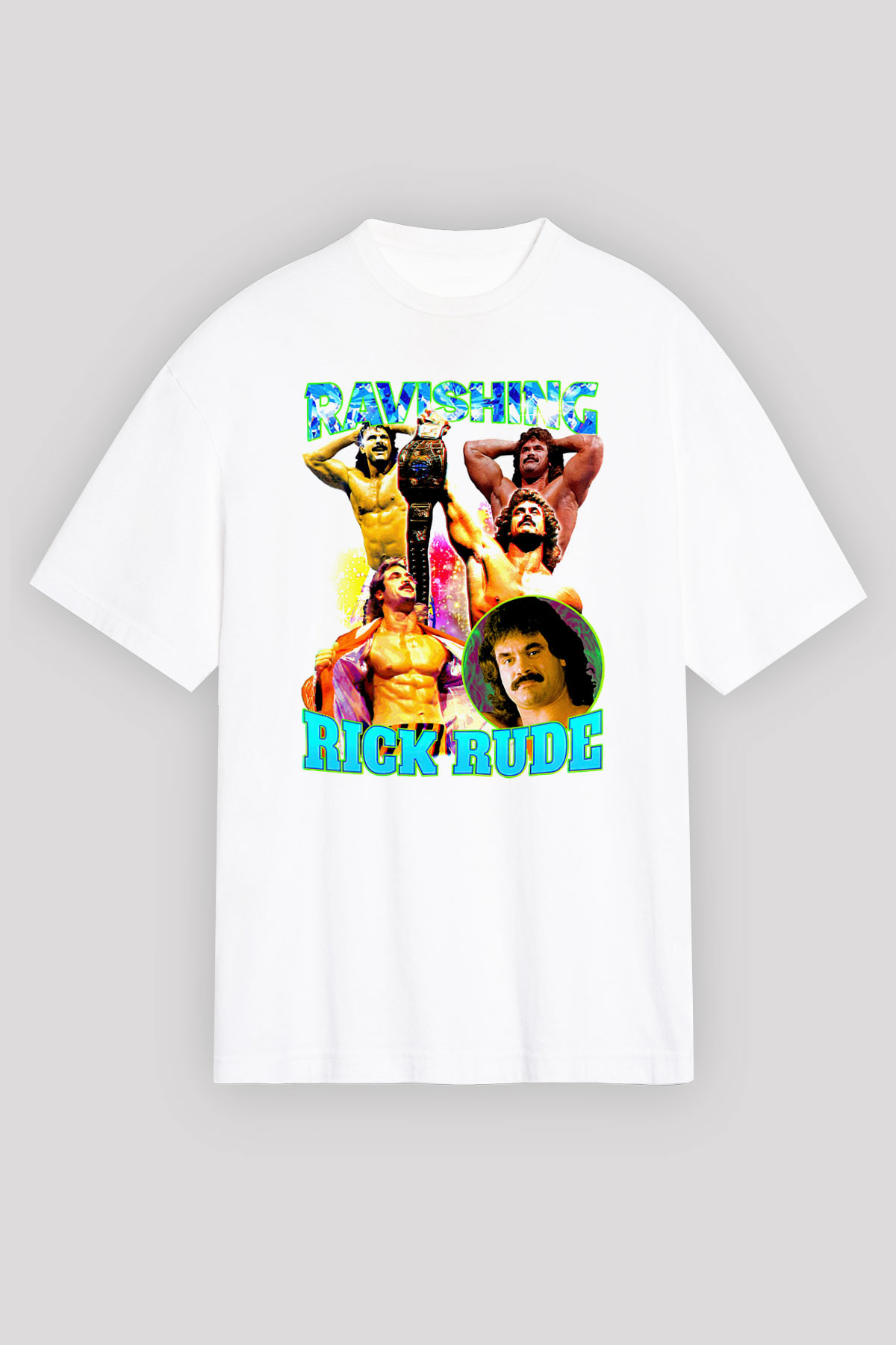 Rick Rude Beyaz Unisex Tişört