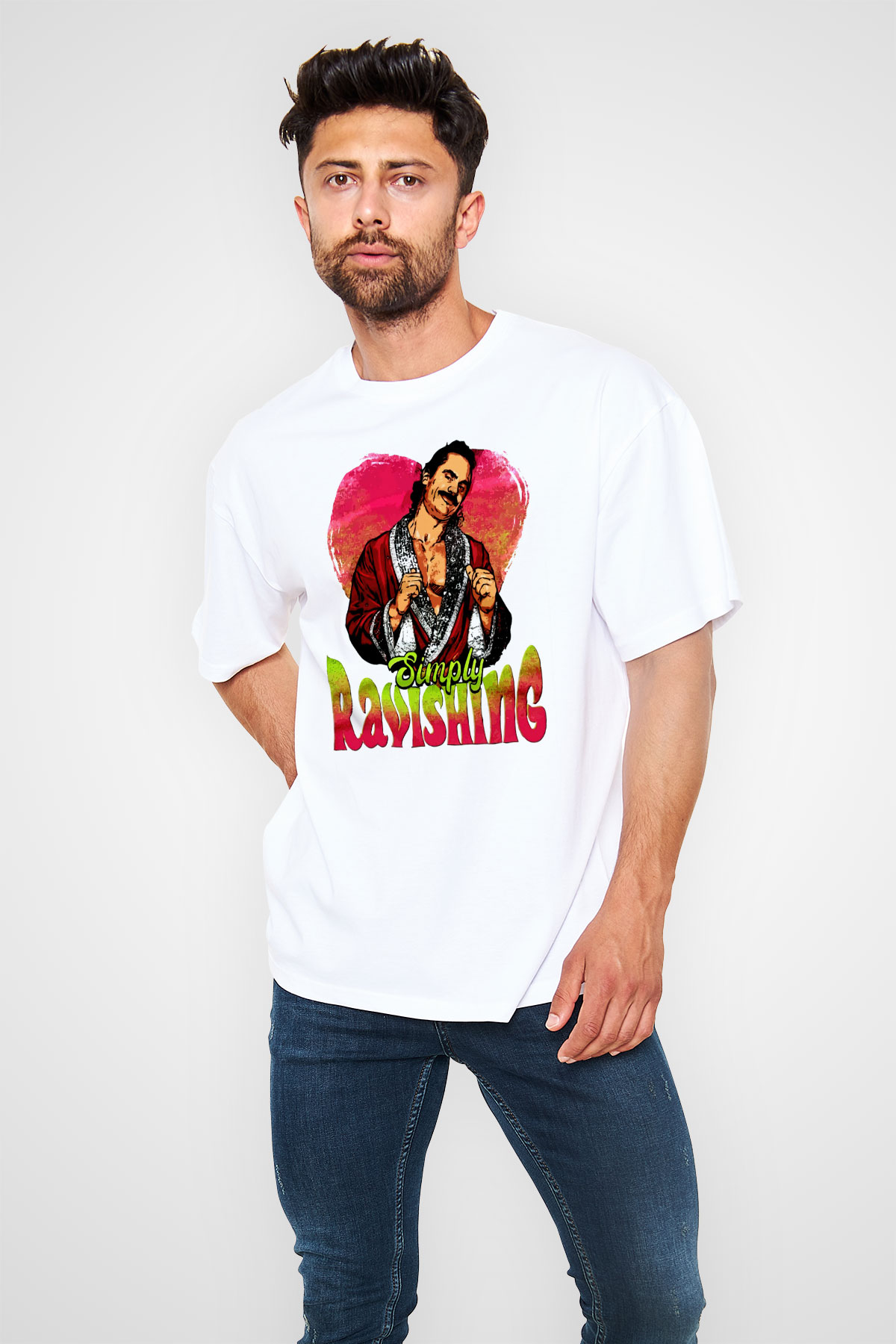 Rick Rude Beyaz Unisex Tişört