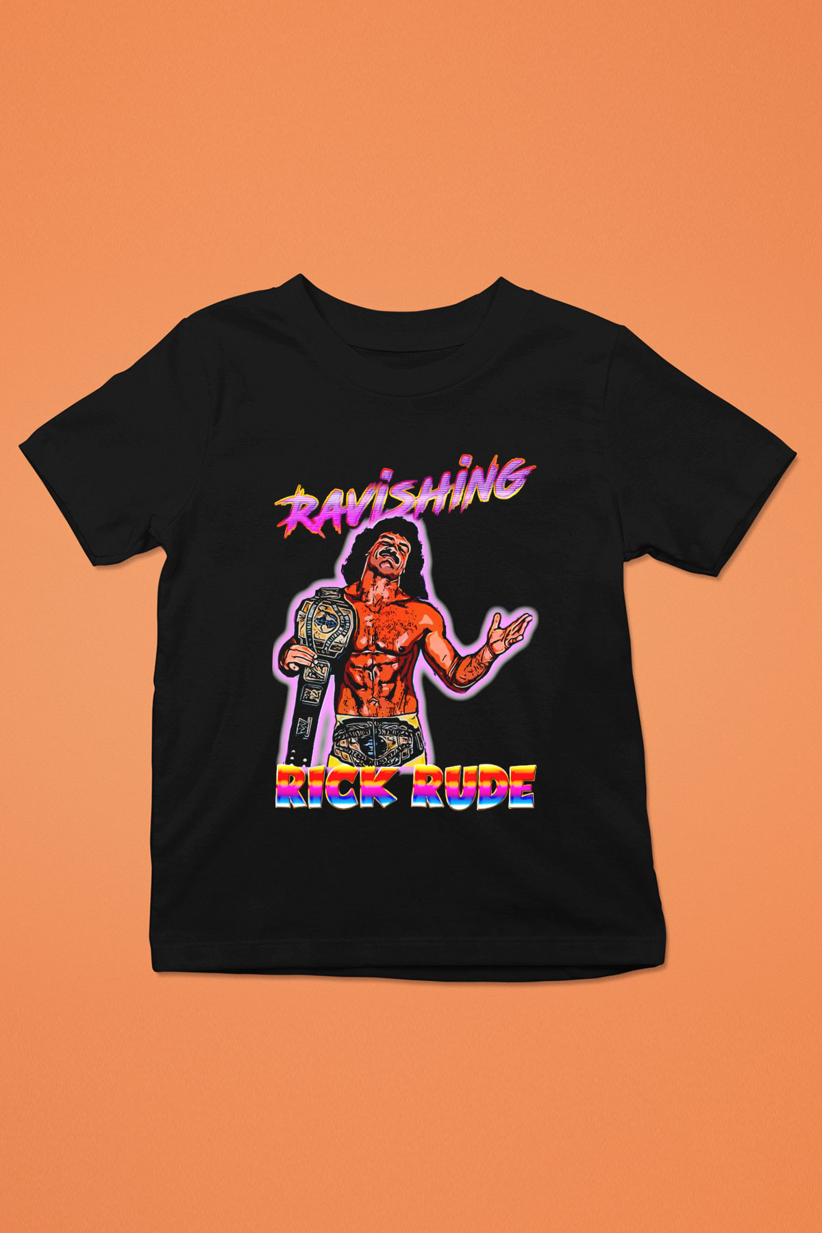 Rick Rude Siyah Unisex  Çocuk Tişört