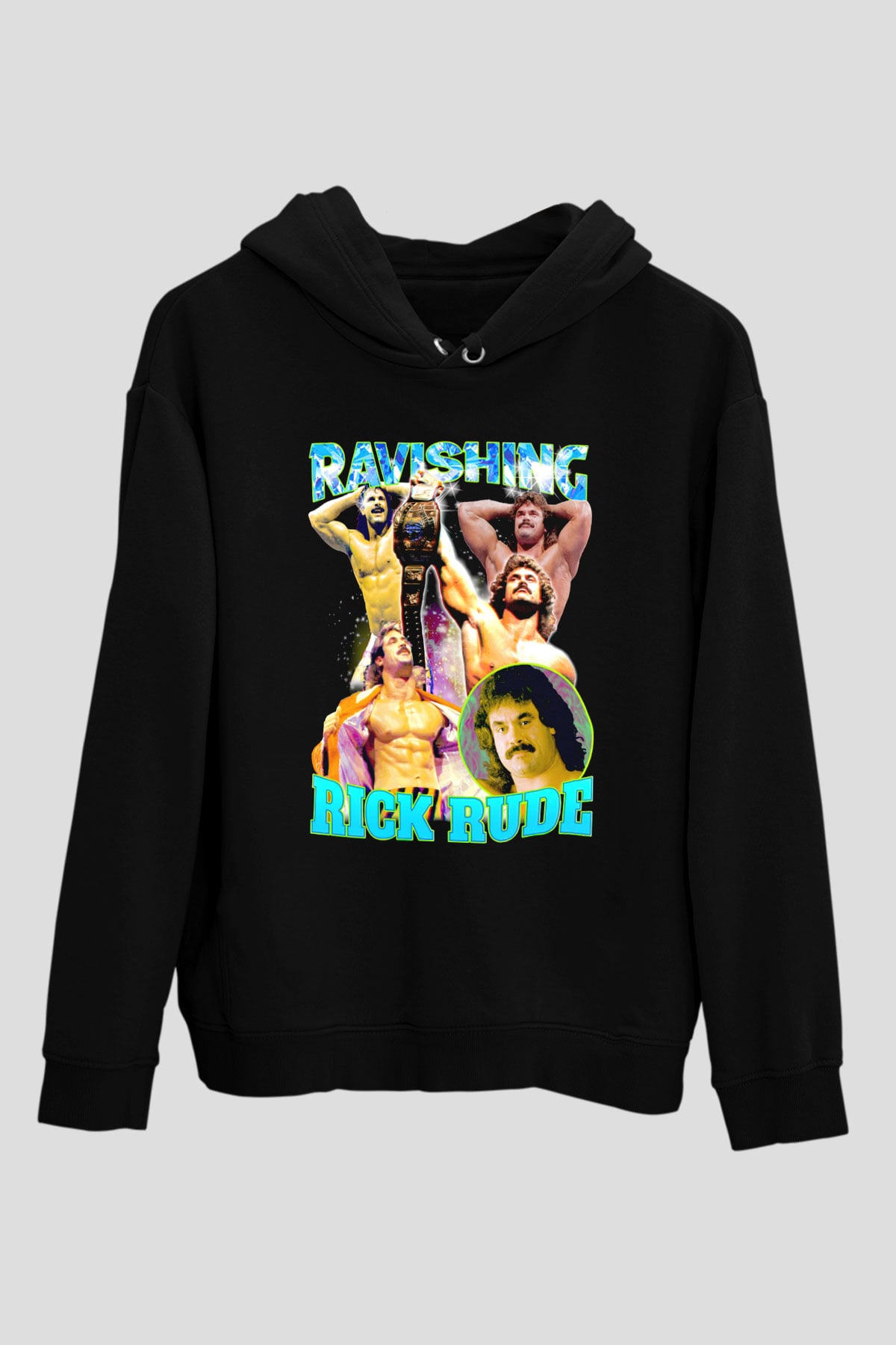 Rick Rude Siyah Unisex Hoodie