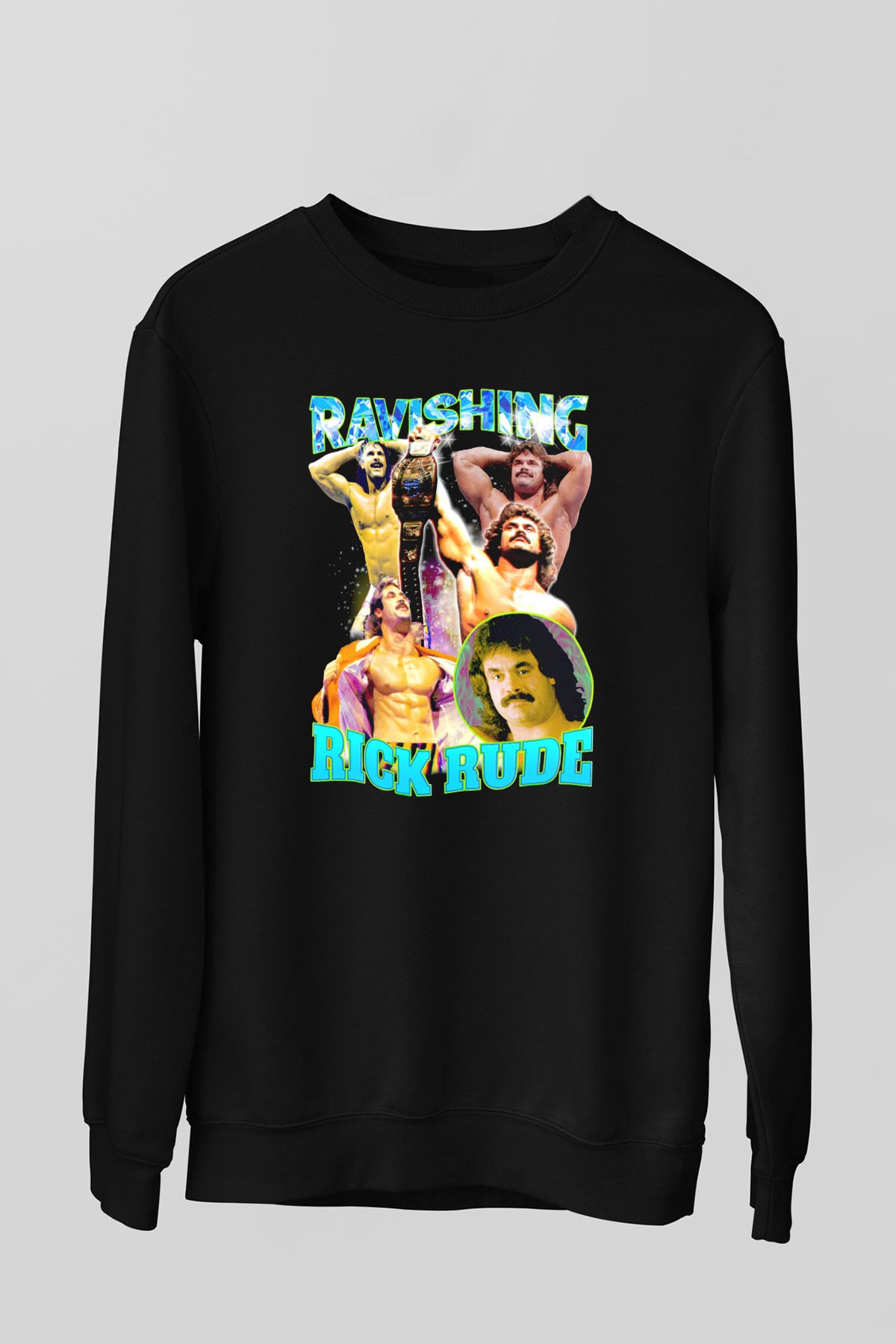 Rick Rude Siyah Unisex  Sweatshirt