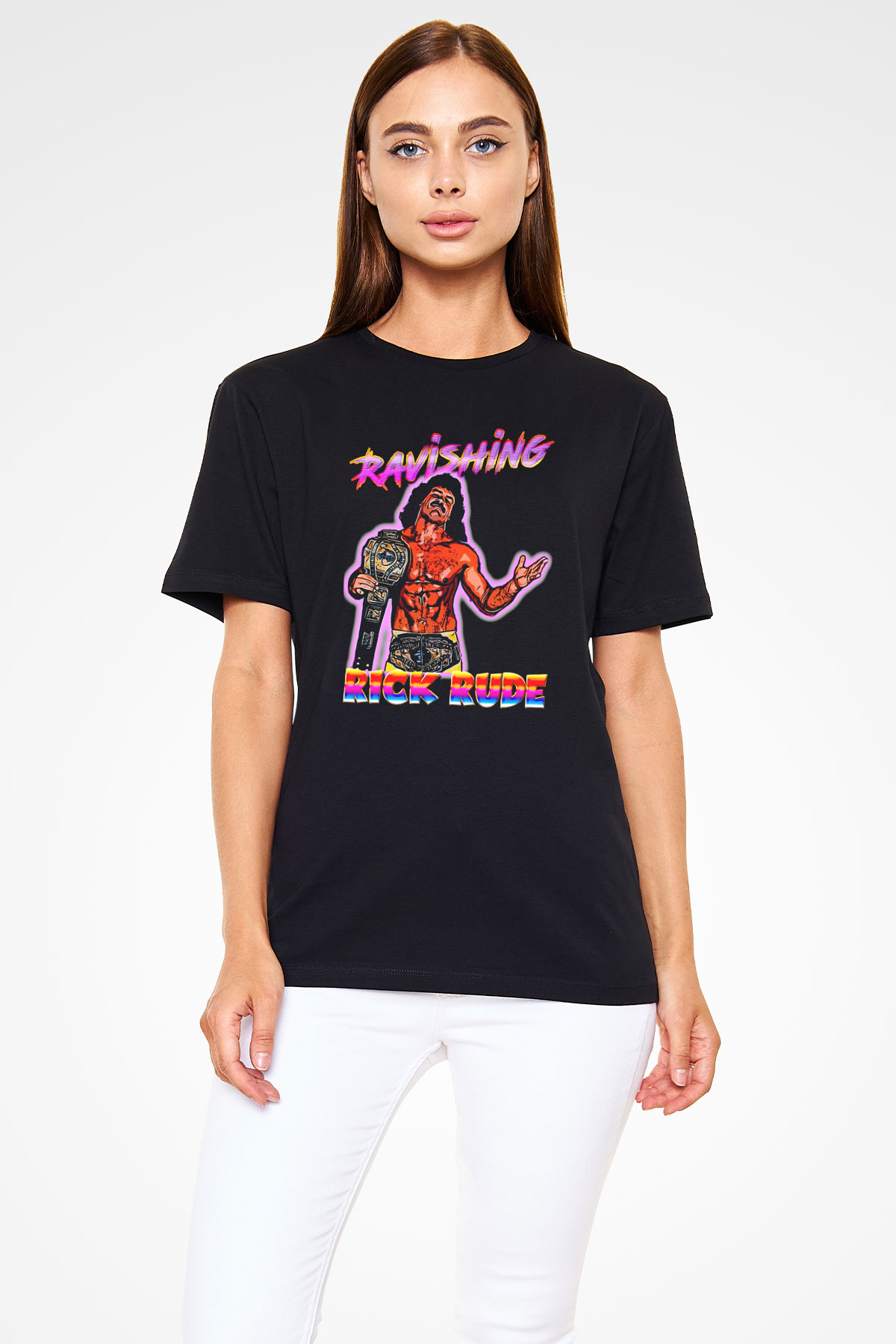 Rick Rude Siyah Unisex Tişört