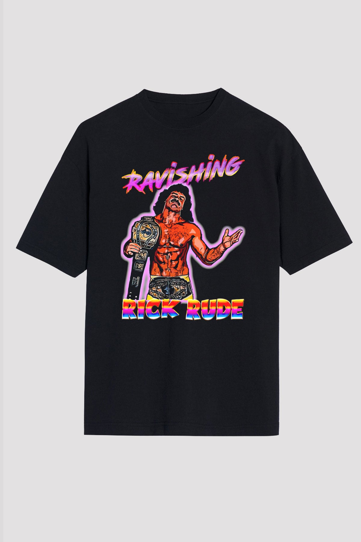 Rick Rude Siyah Unisex Tişört