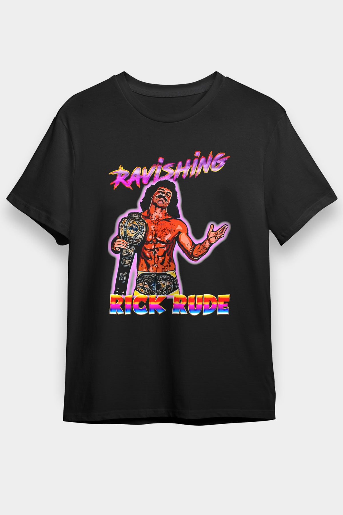 Rick Rude Siyah Unisex Tişört