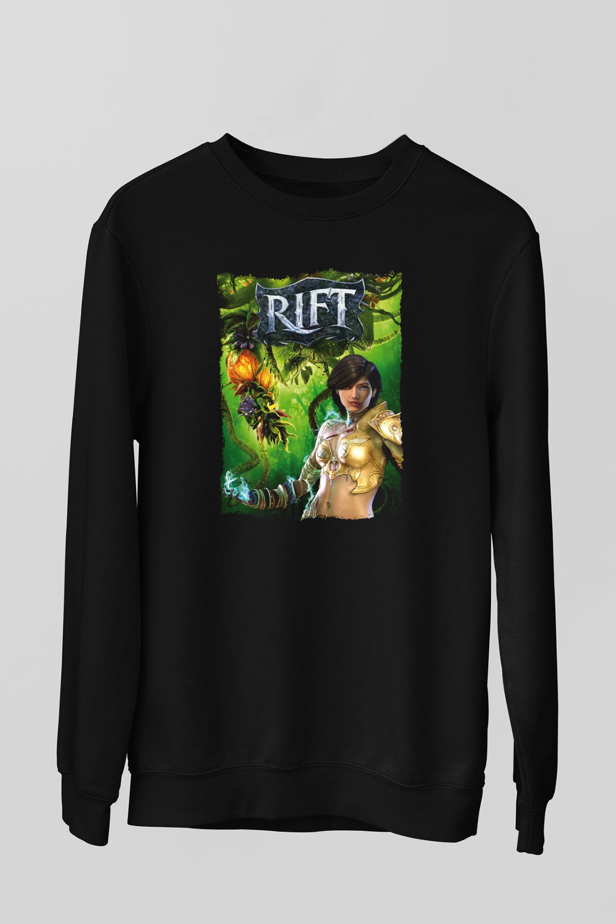 Rift Siyah Unisex Sweatshirt