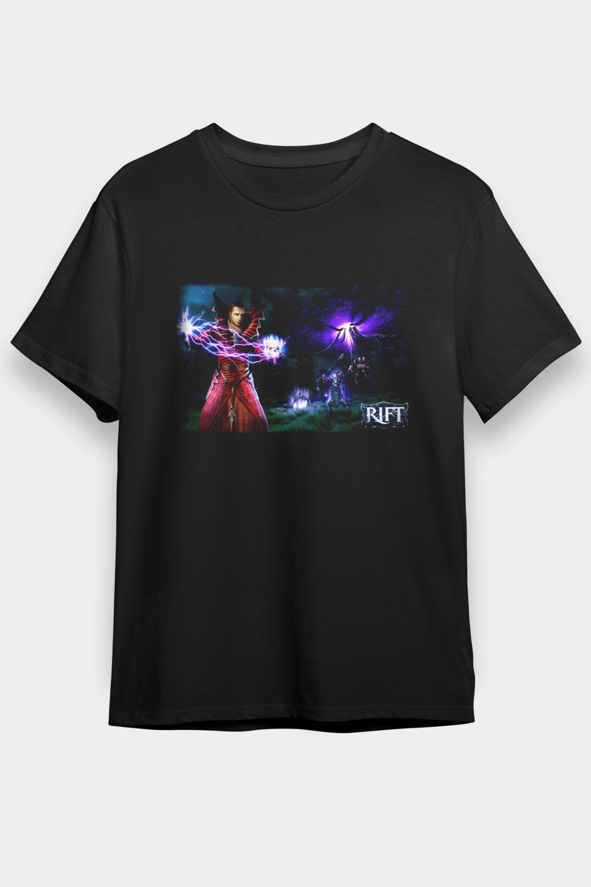 Rift Siyah Unisex Tişört T-Shirt
