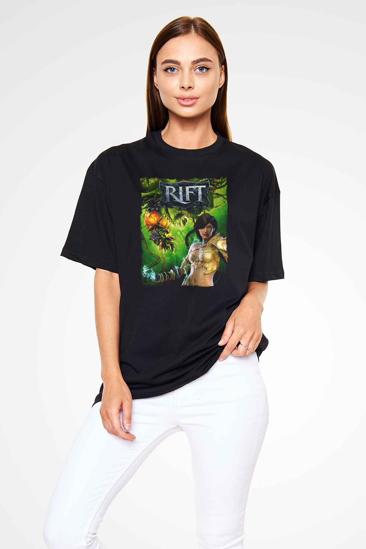 Rift Siyah Unisex Tişört T-Shirt